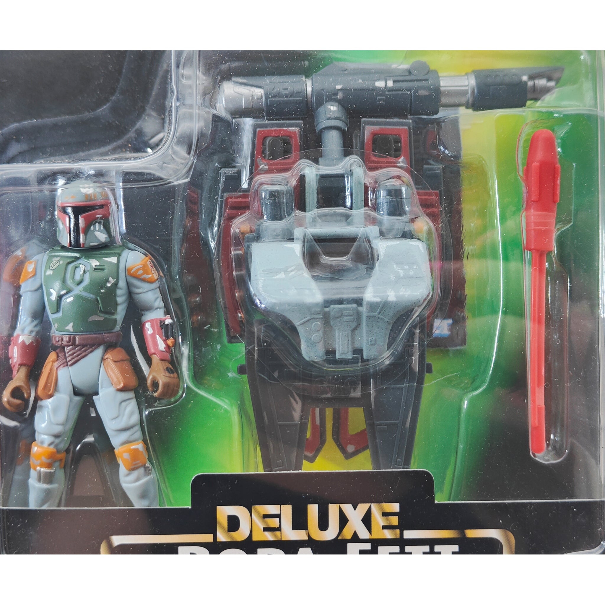 Star Wars Power of The Force Deluxe Boba Fett 3.75 Inch Action Figure 1996 Green Tri Logo Card – Star Wars, Hasbro, 9.5 cm, 1996, pre-owned collector piece, Uncanny Collectibles Dublin Ireland