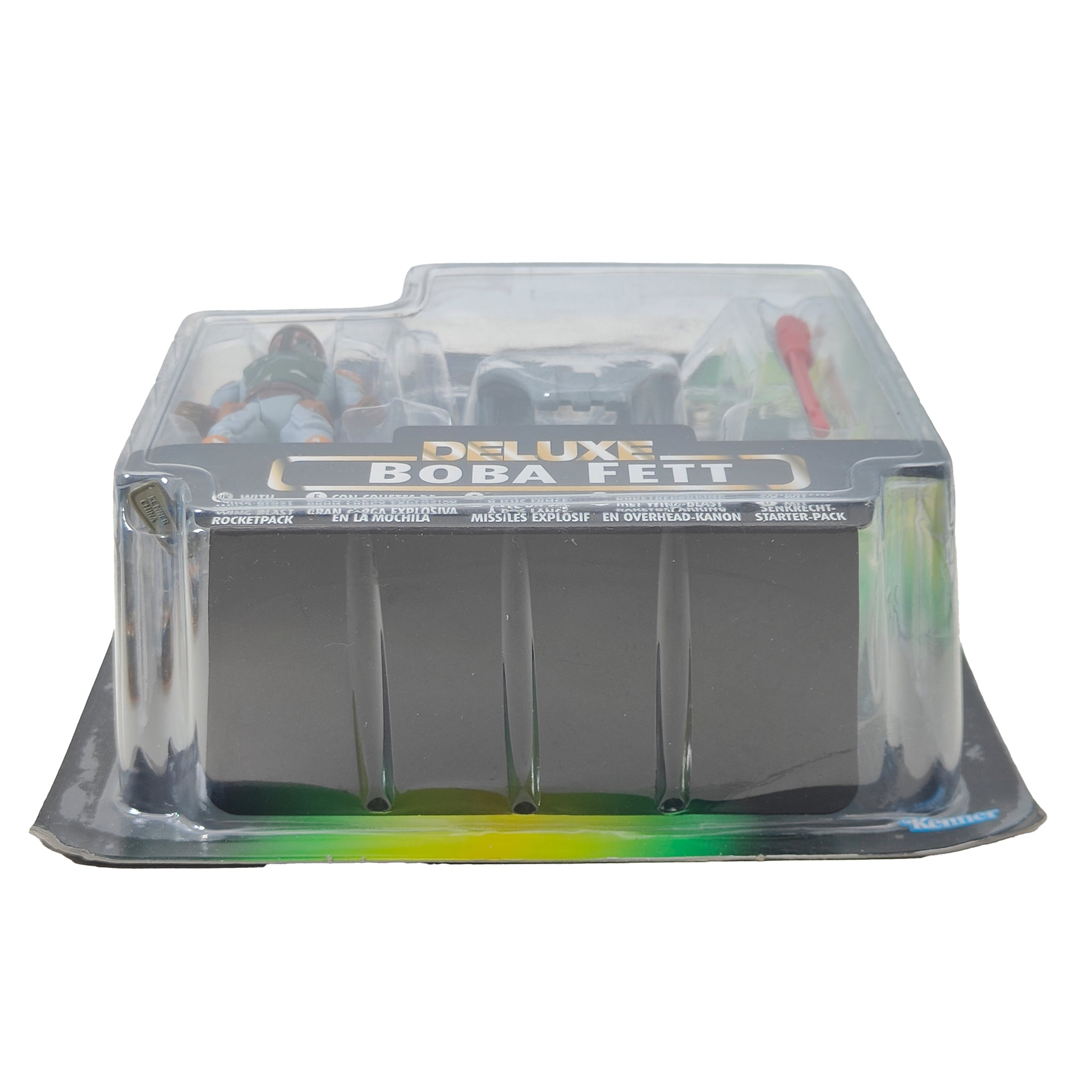 Star Wars Power of The Force Deluxe Boba Fett 3.75 Inch Action Figure 1996 Green Tri Logo Card – Star Wars, Hasbro, 9.5 cm, 1996, pre-owned collector piece, Uncanny Collectibles Dublin Ireland