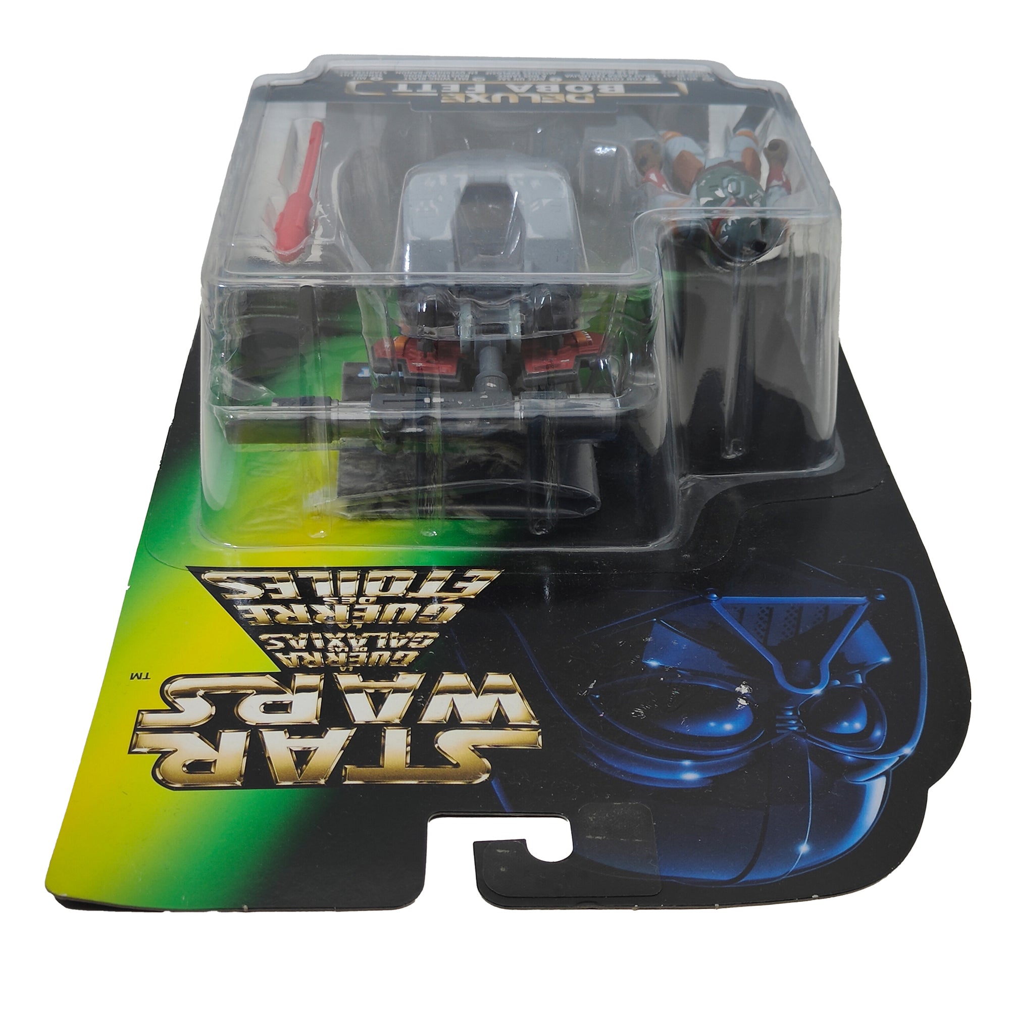 Star Wars Power of The Force Deluxe Boba Fett 3.75 Inch Action Figure 1996 Green Tri Logo Card