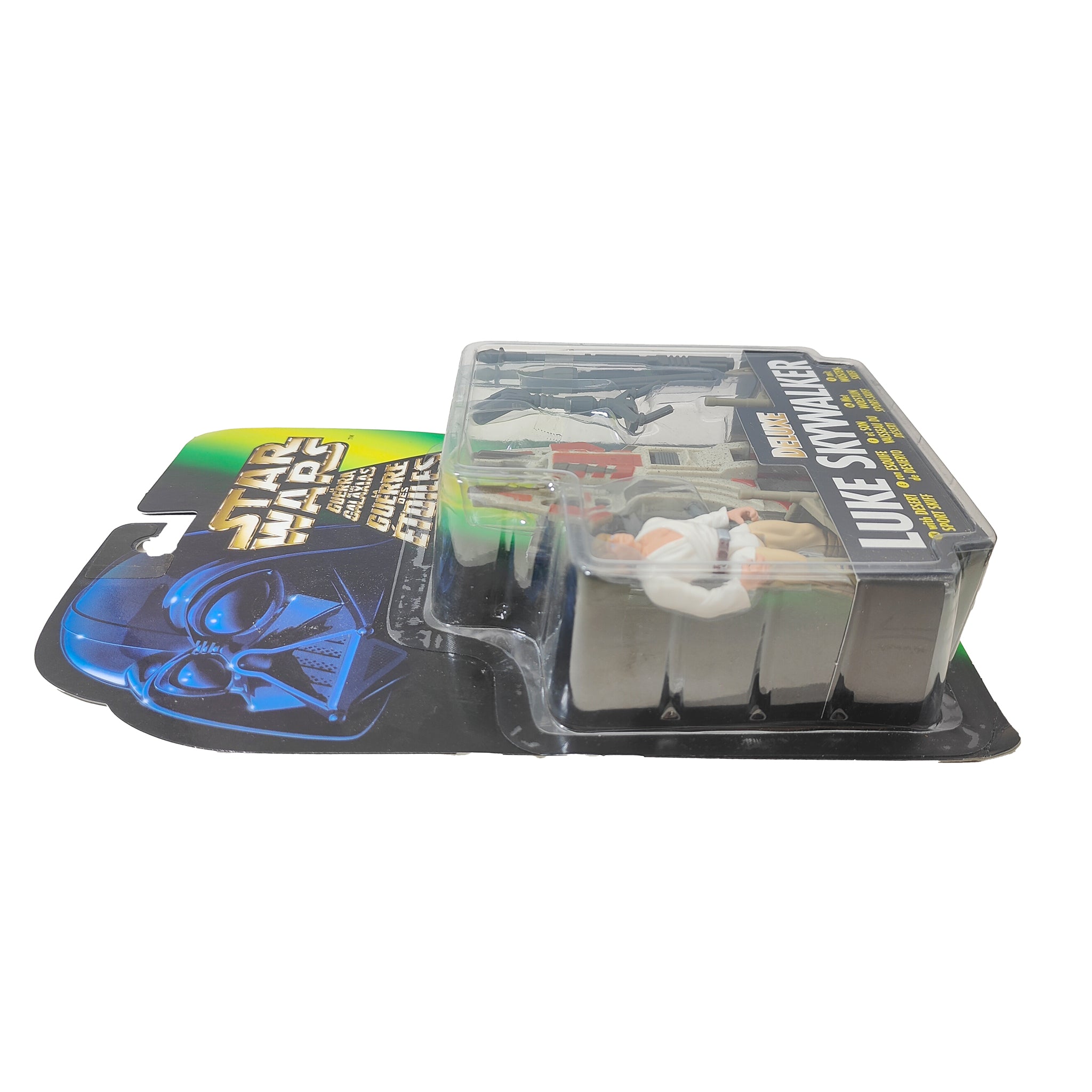 Star Wars Power of The Force Deluxe Luke Skywalker 3.75 Inch Action Figure 1996 Green Tri Logo Card – Star Wars, Hasbro, 9.5 cm, 1996, pre-owned collector piece, Uncanny Collectibles Dublin Ireland