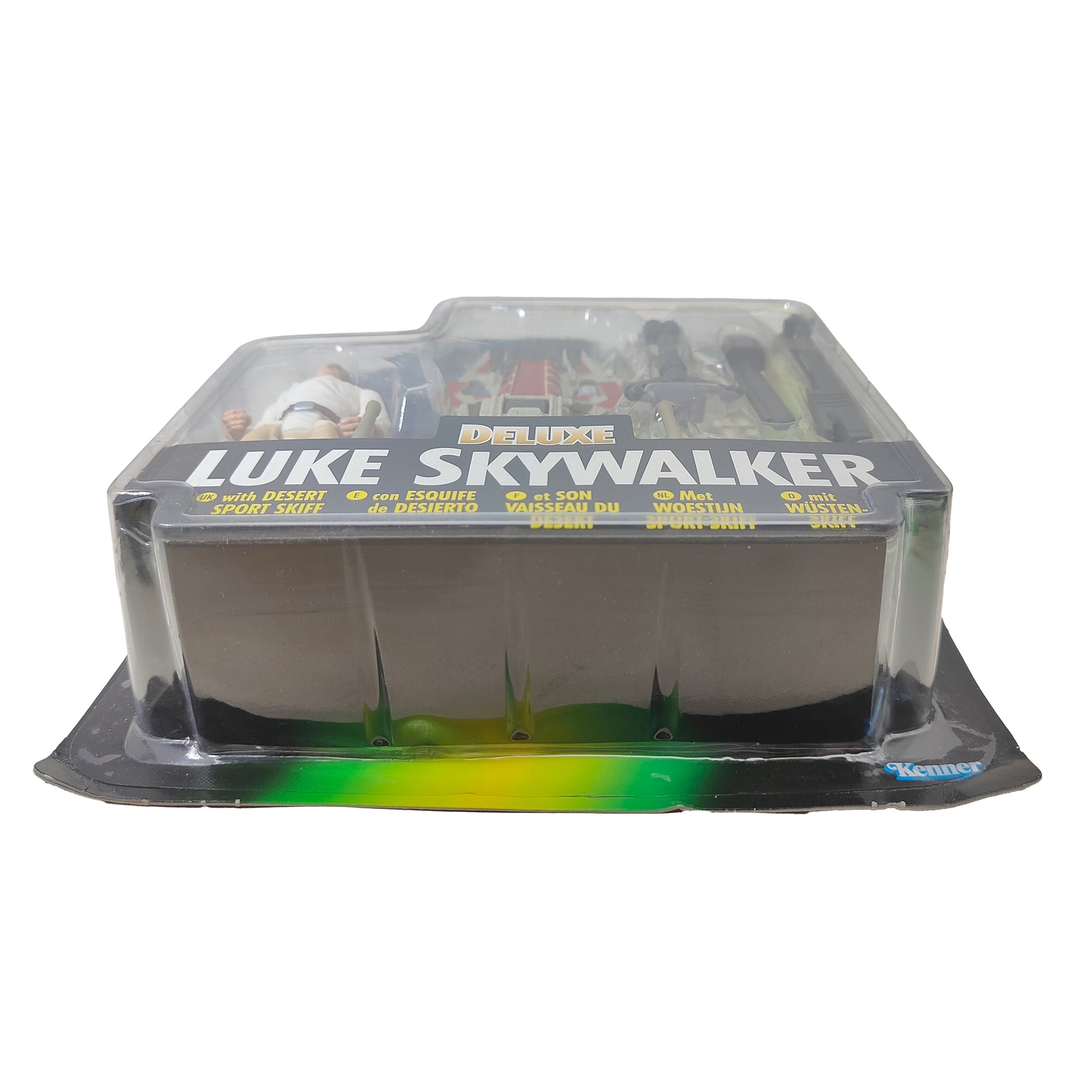 Star Wars Power of The Force Deluxe Luke Skywalker 3.75 Inch Action Figure 1996 Green Tri Logo Card