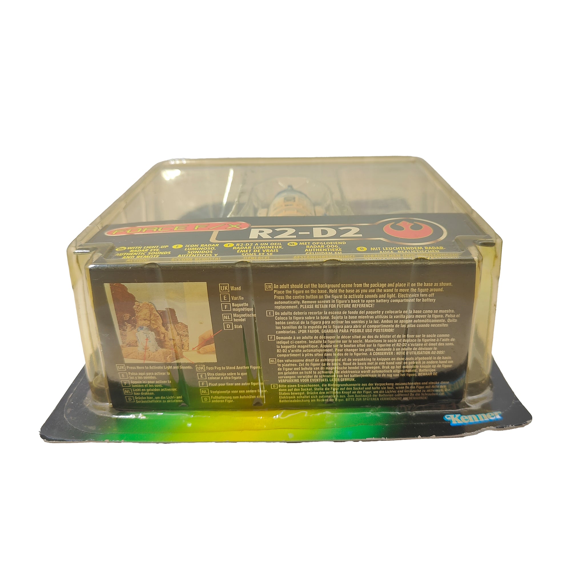 Star Wars Power of The Force Deluxe R2-D2 3.75 Inch Action Figure 1996 Green Tri Logo Card