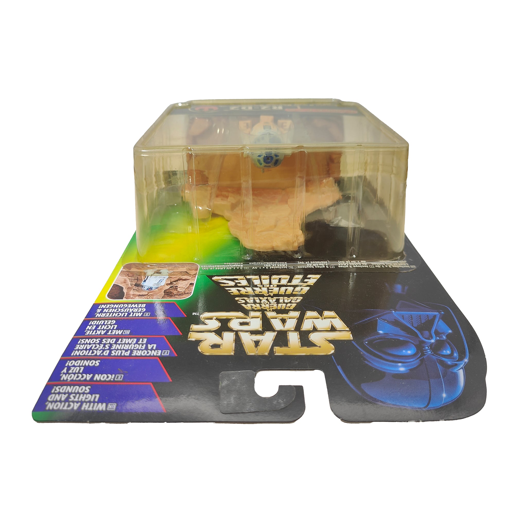 Star Wars Power of The Force Deluxe R2-D2 3.75 Inch Action Figure 1996 Green Tri Logo Card – Star Wars, Hasbro, 9.5 cm, 1996, pre-owned collector piece, Uncanny Collectibles Dublin Ireland