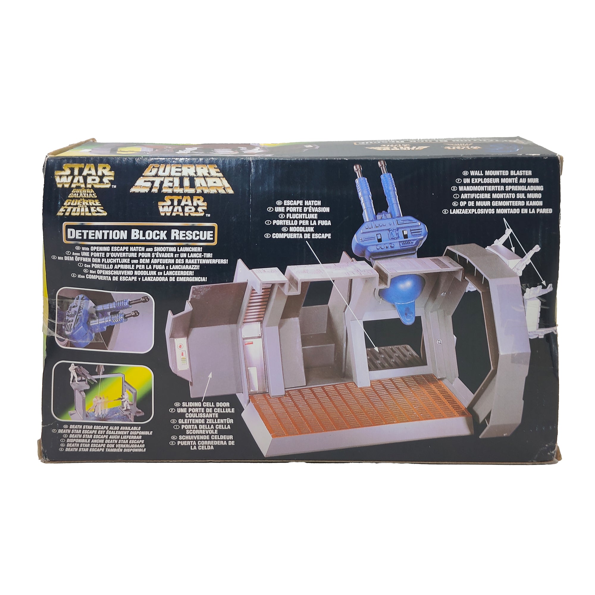 Star Wars Power of The Force Detention Block Rescue 3.75 Inch Playset 1996 Green Tri Logo Card