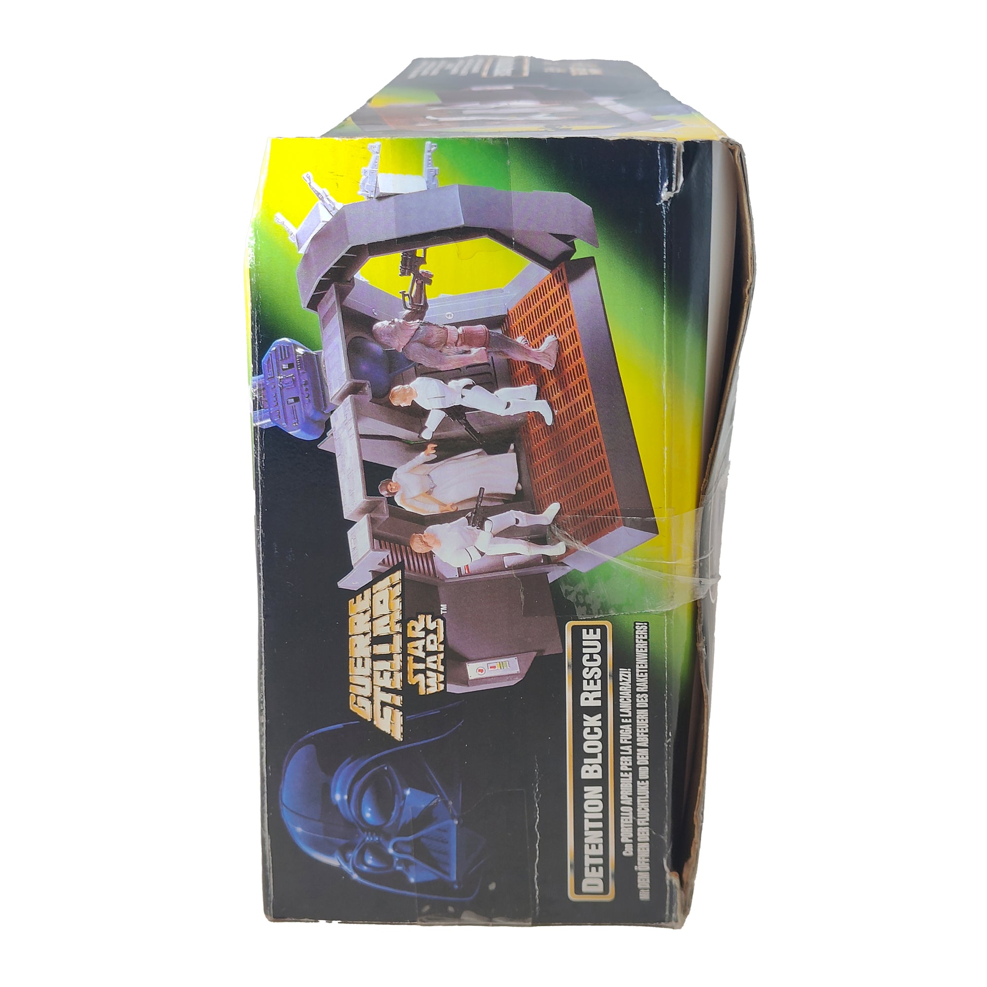 Star Wars Power of The Force Detention Block Rescue 3.75 Inch Playset 1996 Green Tri Logo Card