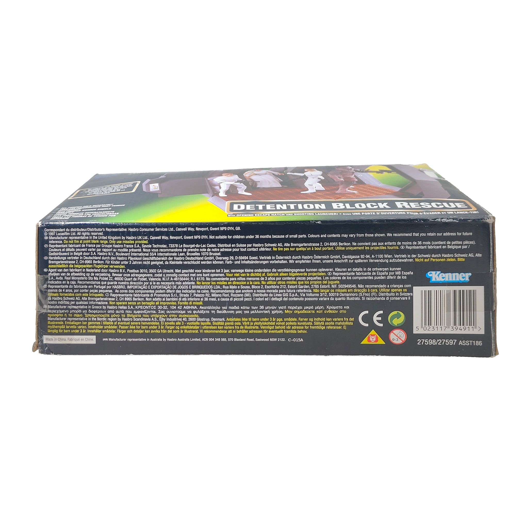 Star Wars Power of The Force Detention Block Rescue 3.75 Inch Playset 1996 Green Tri Logo Card – Star Wars, Hasbro, 9.5 cm, 1996, pre-owned collector piece, Uncanny Collectibles Dublin Ireland