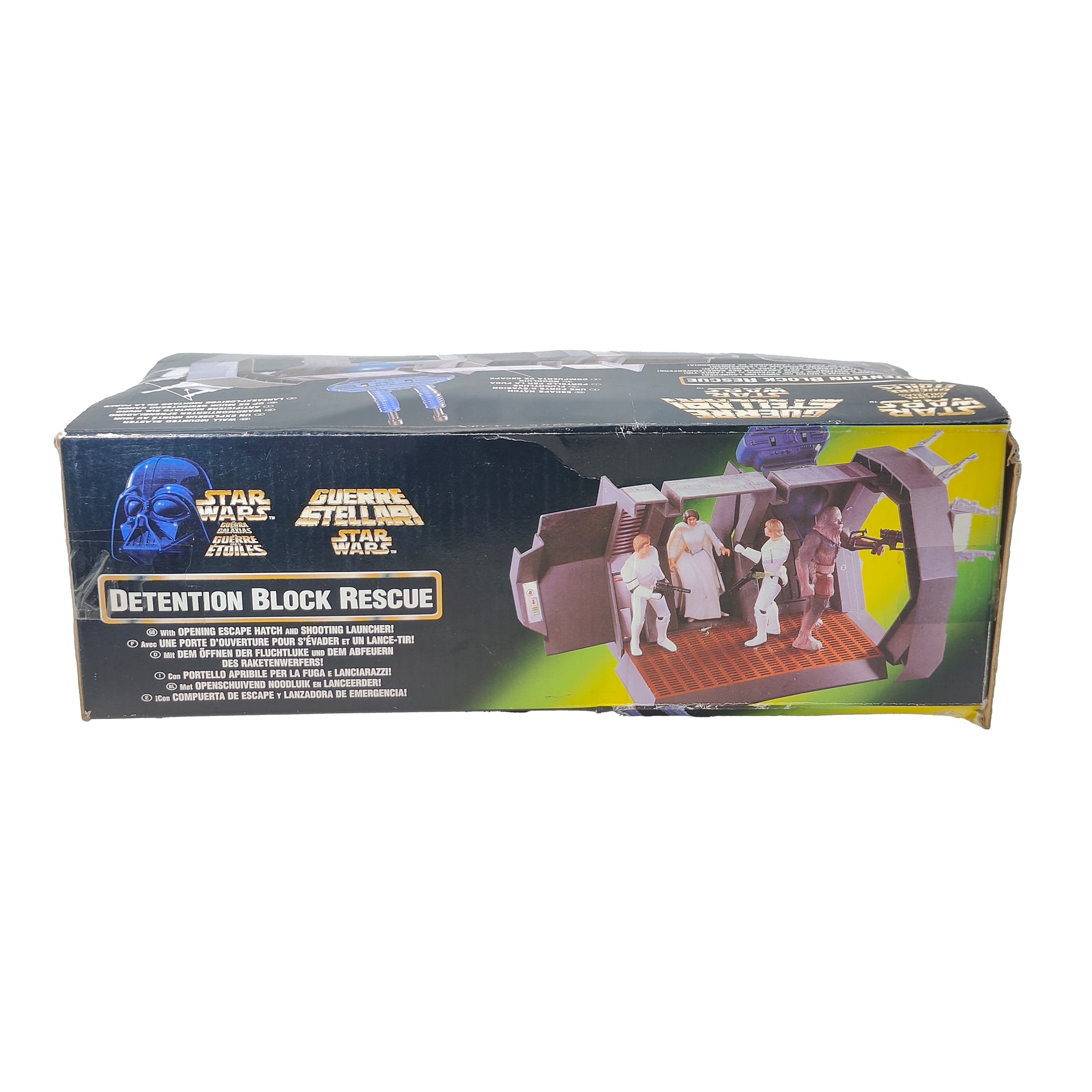 Star Wars Power of The Force Detention Block Rescue 3.75 Inch Playset 1996 Green Tri Logo Card – Star Wars, Hasbro, 9.5 cm, 1996, pre-owned collector piece, Uncanny Collectibles Dublin Ireland