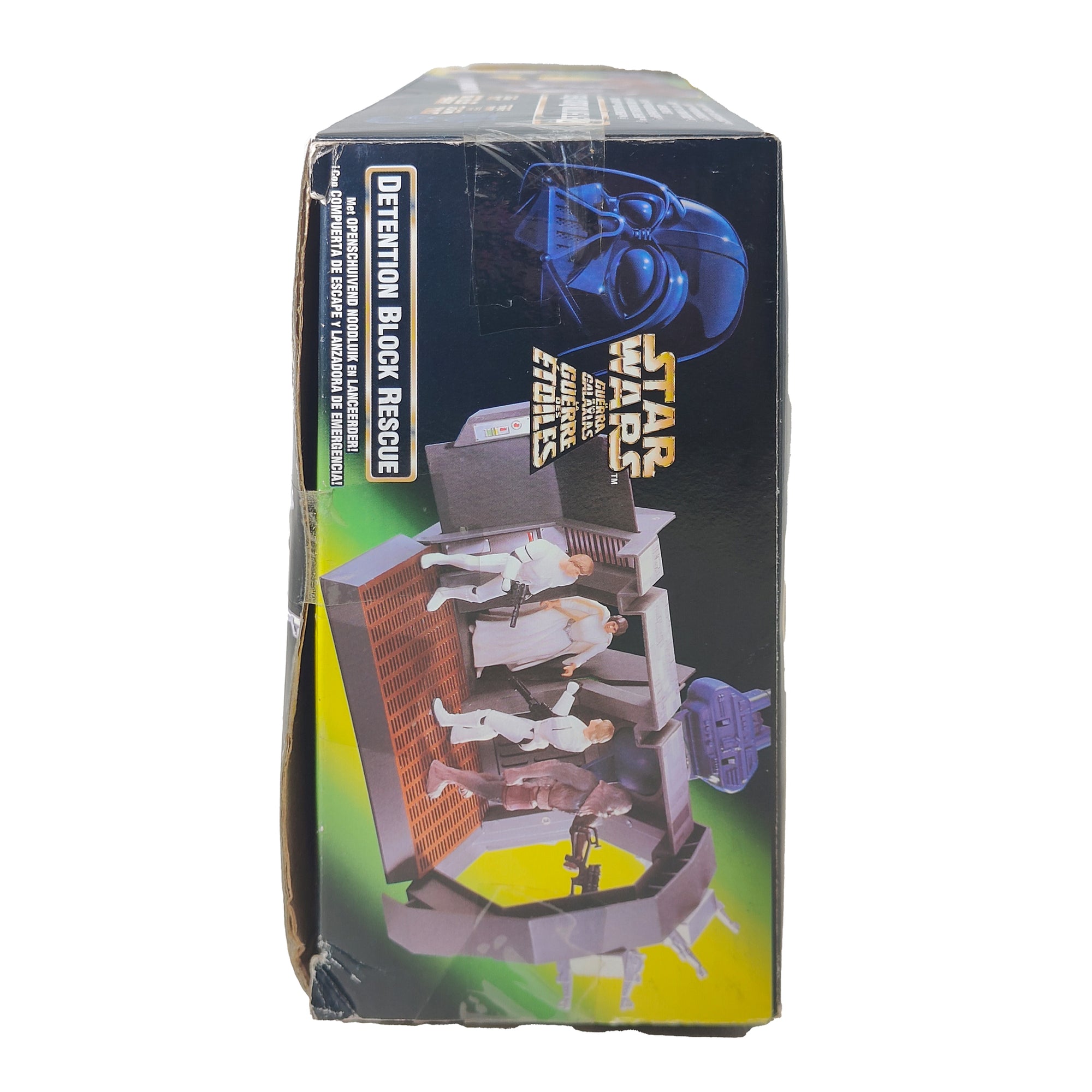 Star Wars Power of The Force Detention Block Rescue 3.75 Inch Playset 1996 Green Tri Logo Card