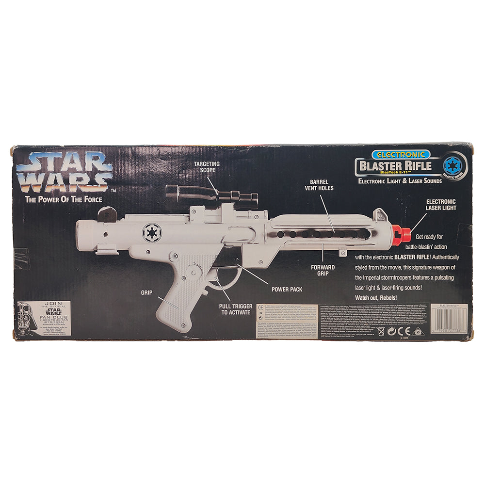 Star Wars Power Of The Force Electronic Blaster Rifle BlasTech E-11 Hasbro 1997 – Star Wars, Hasbro, 60 cm, 1997, pre-owned collector piece, Uncanny Collectibles Dublin Ireland
