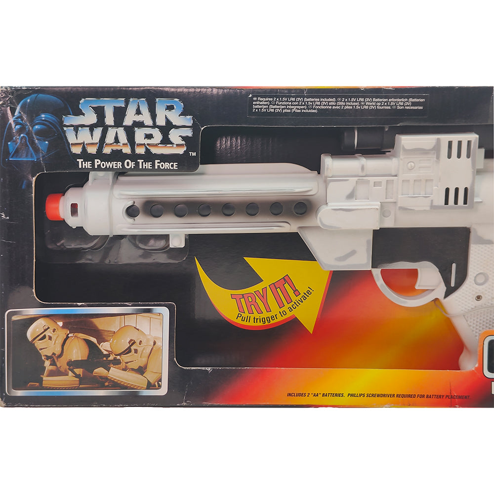 Star Wars Power Of The Force Electronic Blaster Rifle BlasTech E-11 Hasbro 1997 – Star Wars, Hasbro, 60 cm, 1997, pre-owned collector piece, Uncanny Collectibles Dublin Ireland