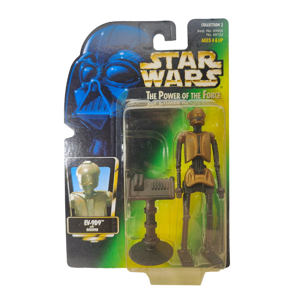 Star Wars Power of The Force EV-9D9 With Datapad 3.75 Inch Action Figure 1996 Green Card – Star Wars, Hasbro, 9.5 cm, 1996, pre-owned collector piece, Uncanny Collectibles Dublin Ireland