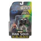 Star Wars Power of The Force Deluxe Han Solo 3.75 Inch Action Figure 1996 Green Tri Logo Card – Star Wars, Hasbro, 9.5 cm, 1996, pre-owned collector piece, Uncanny Collectibles Dublin Ireland