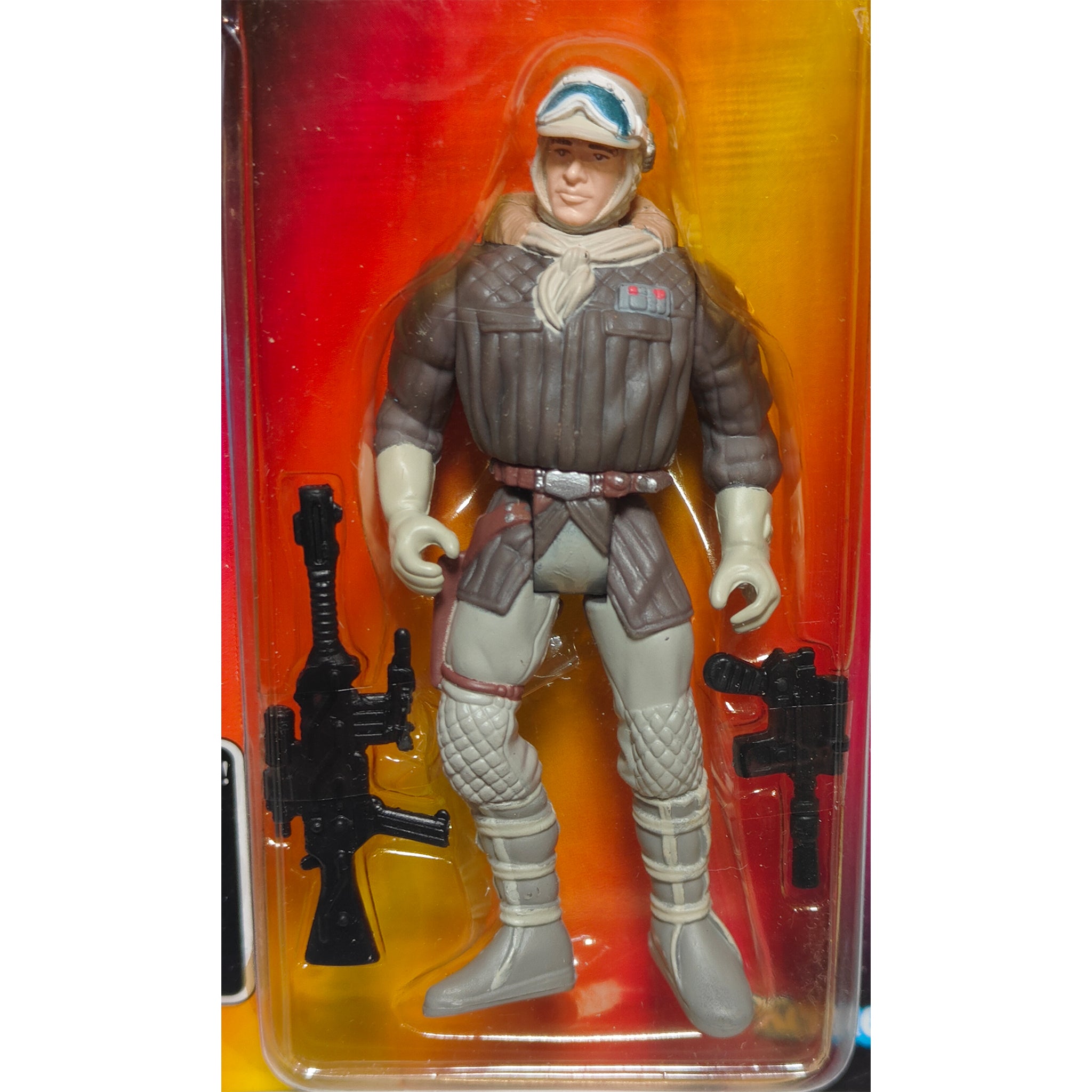 Star Wars Power Of The Force Han Solo Hoth Gear 3.75 Inch Action Figure 1995 Red Euro Tri Logo Card – Star Wars, Hasbro, 9.5 cm, 1995, pre-owned collector piece, Uncanny Collectibles Dublin Ireland