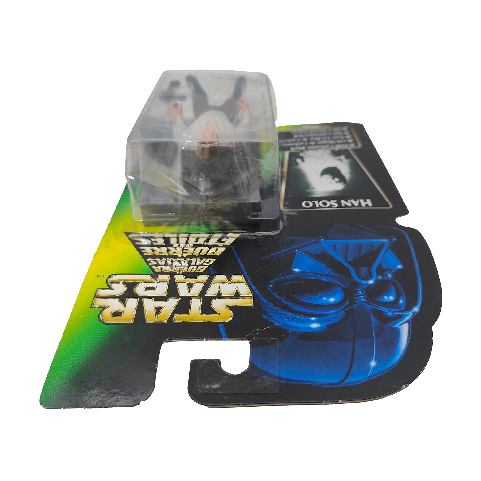 Star Wars Power of The Force Han Solo With Carbonite Block 3.75 Inch Action Figure 1996 Green Tri Logo Card – Star Wars, Hasbro, 9.5 cm, 1996, pre-owned collector piece, Uncanny Collectibles Dublin Ireland