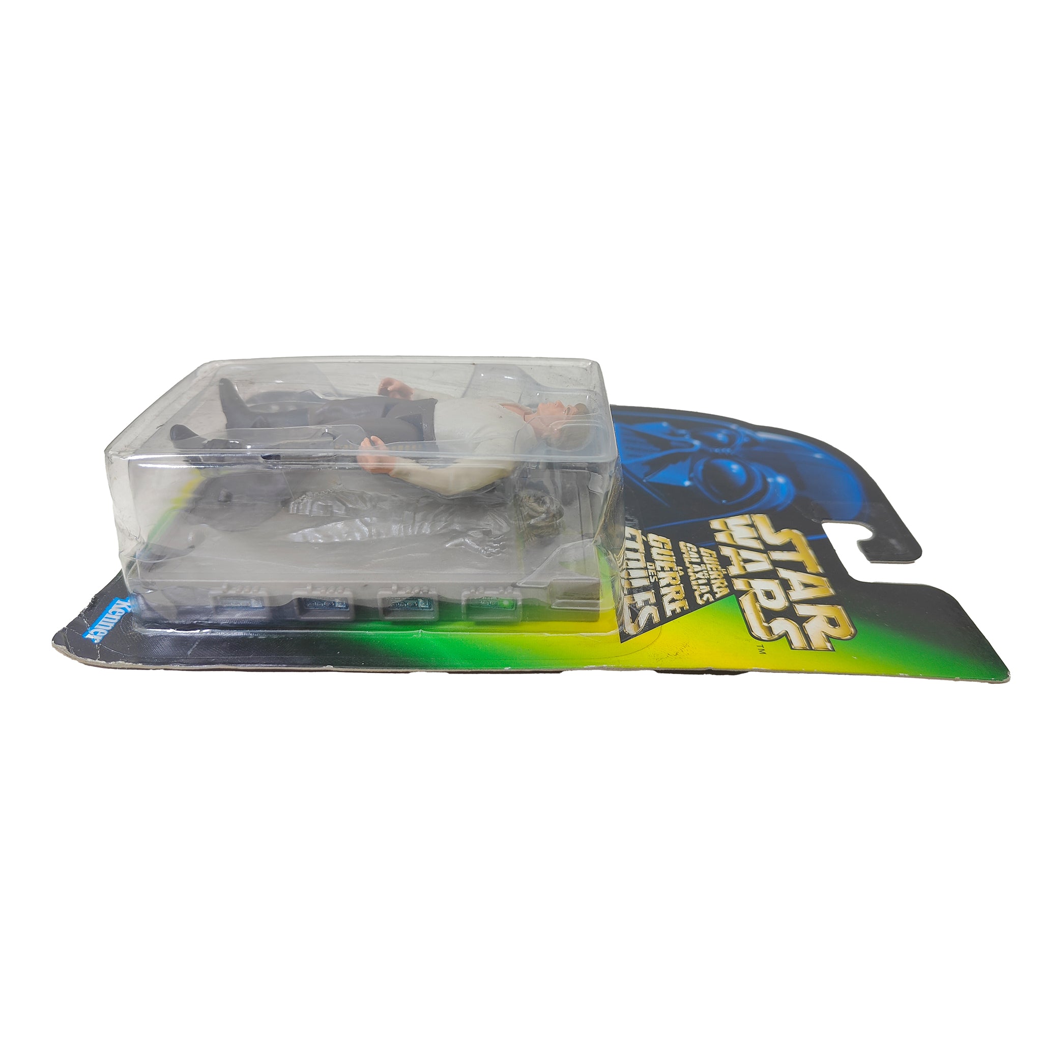 Star Wars Power of The Force Han Solo With Carbonite Block 3.75 Inch Action Figure 1996 Green Tri Logo Card – Star Wars, Hasbro, 9.5 cm, 1996, pre-owned collector piece, Uncanny Collectibles Dublin Ireland