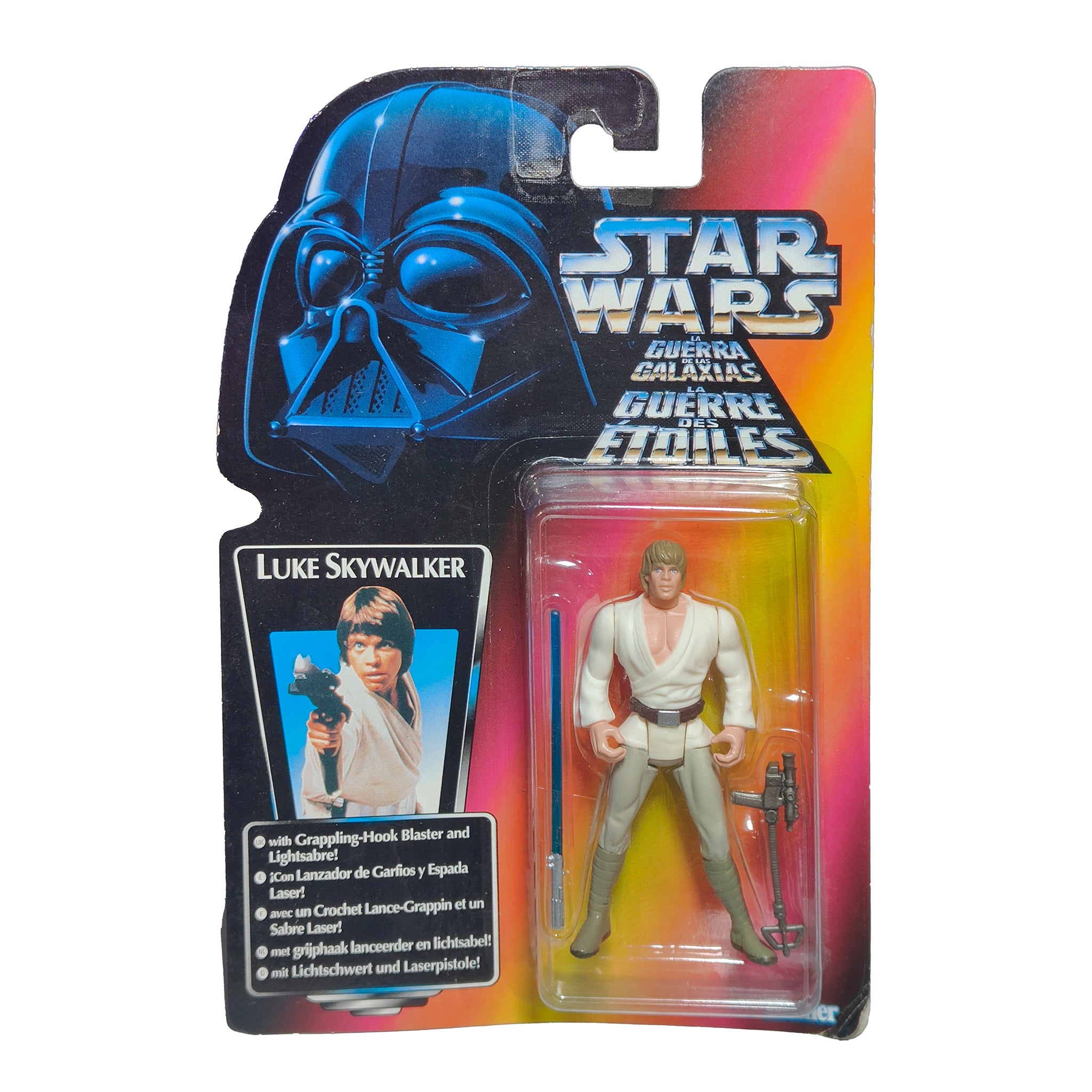 Star Wars Power Of The Force Luke Skywalker 3.75 Inch Action Figure 1995 Red Euro Tri Logo Card – Star Wars, Hasbro, 9.5 cm, 1995, pre-owned collector piece, Uncanny Collectibles Dublin Ireland