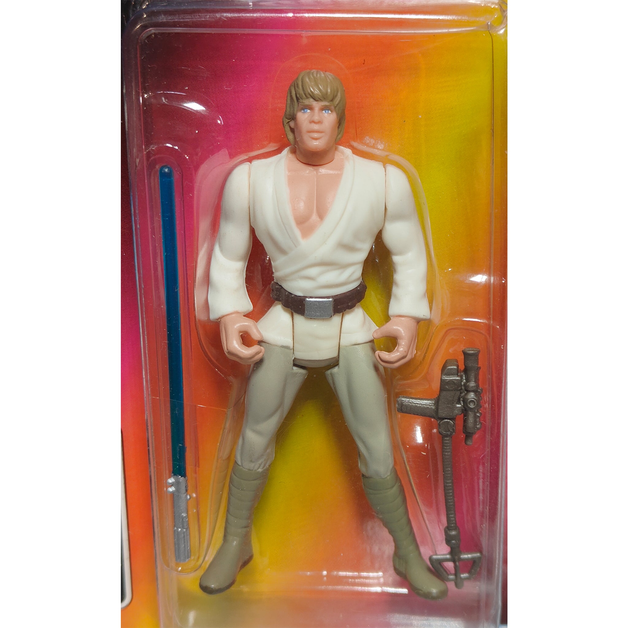 Star Wars Power Of The Force Luke Skywalker 3.75 Inch Action Figure 1995 Red Euro Tri Logo Card – Star Wars, Hasbro, 9.5 cm, 1995, pre-owned collector piece, Uncanny Collectibles Dublin Ireland