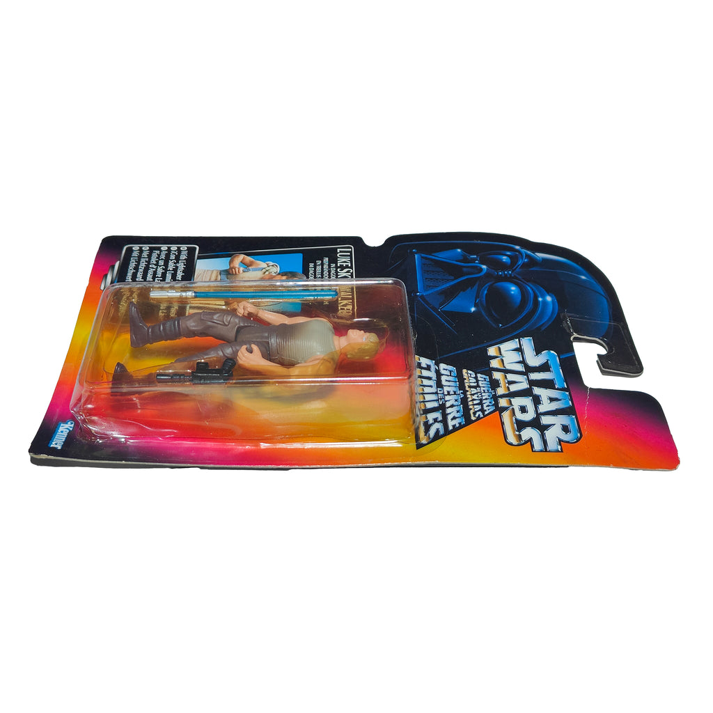 Star Wars Power of the Force Luke Skywalker Dagobah Training Outfit 3.75 Inch Action Figure 1995 Red Euro Tri Logo Card