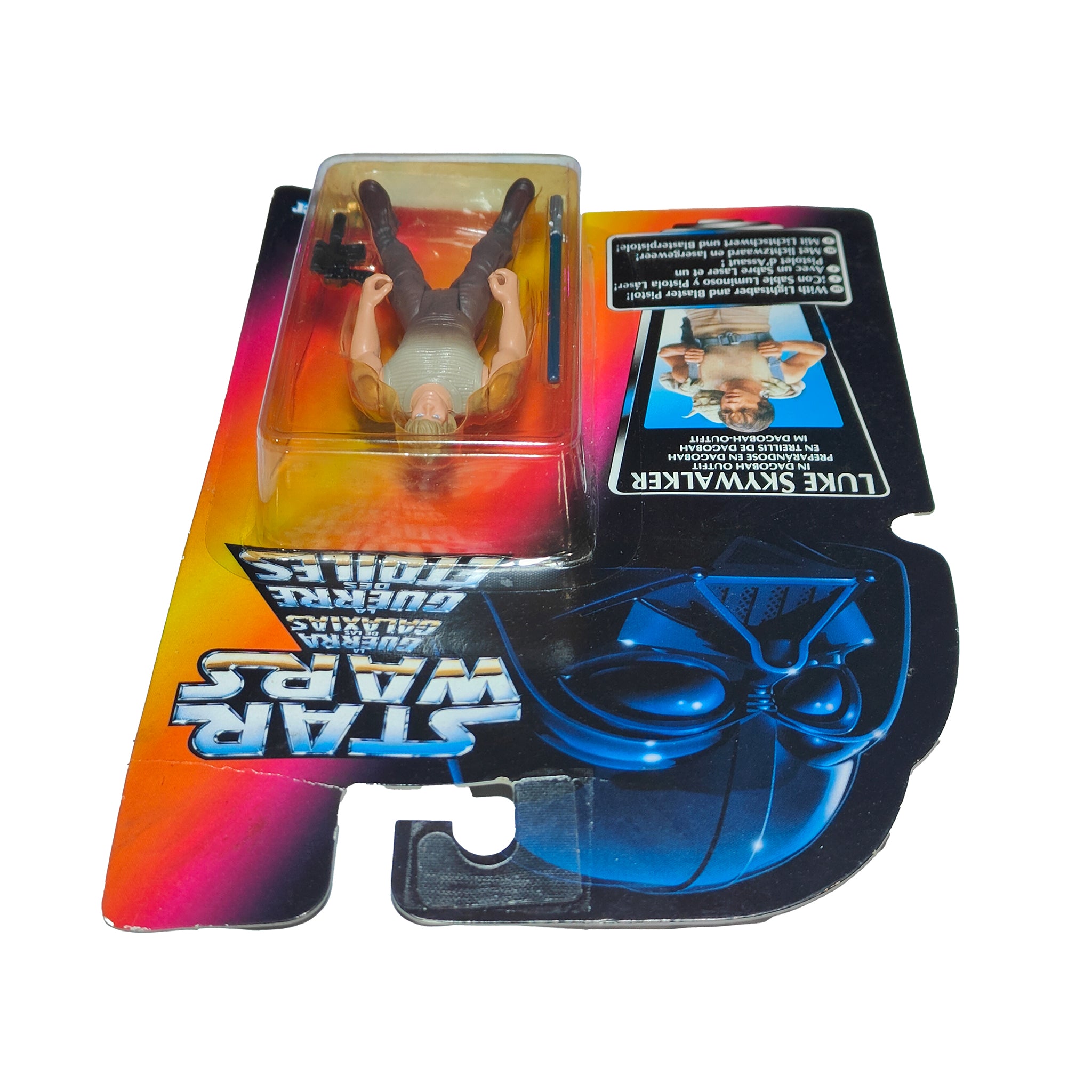 Star Wars Power of the Force Luke Skywalker Dagobah Training Outfit 3.75 Inch Action Figure 1995 Red Euro Tri Logo Card
