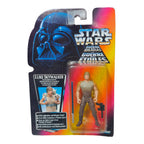 Star Wars Power of the Force Luke Skywalker Dagobah Training Outfit 3.75 Inch Action Figure 1995 Red Euro Tri Logo Card
