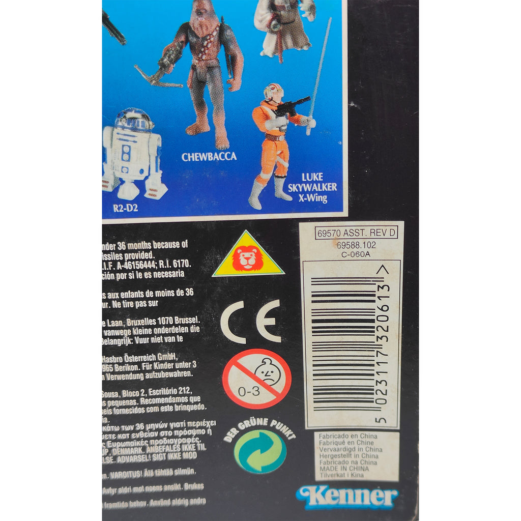 Star Wars Power of the Force Luke Skywalker Dagobah Training Outfit 3.75 Inch Action Figure 1995 Red Euro Tri Logo Card