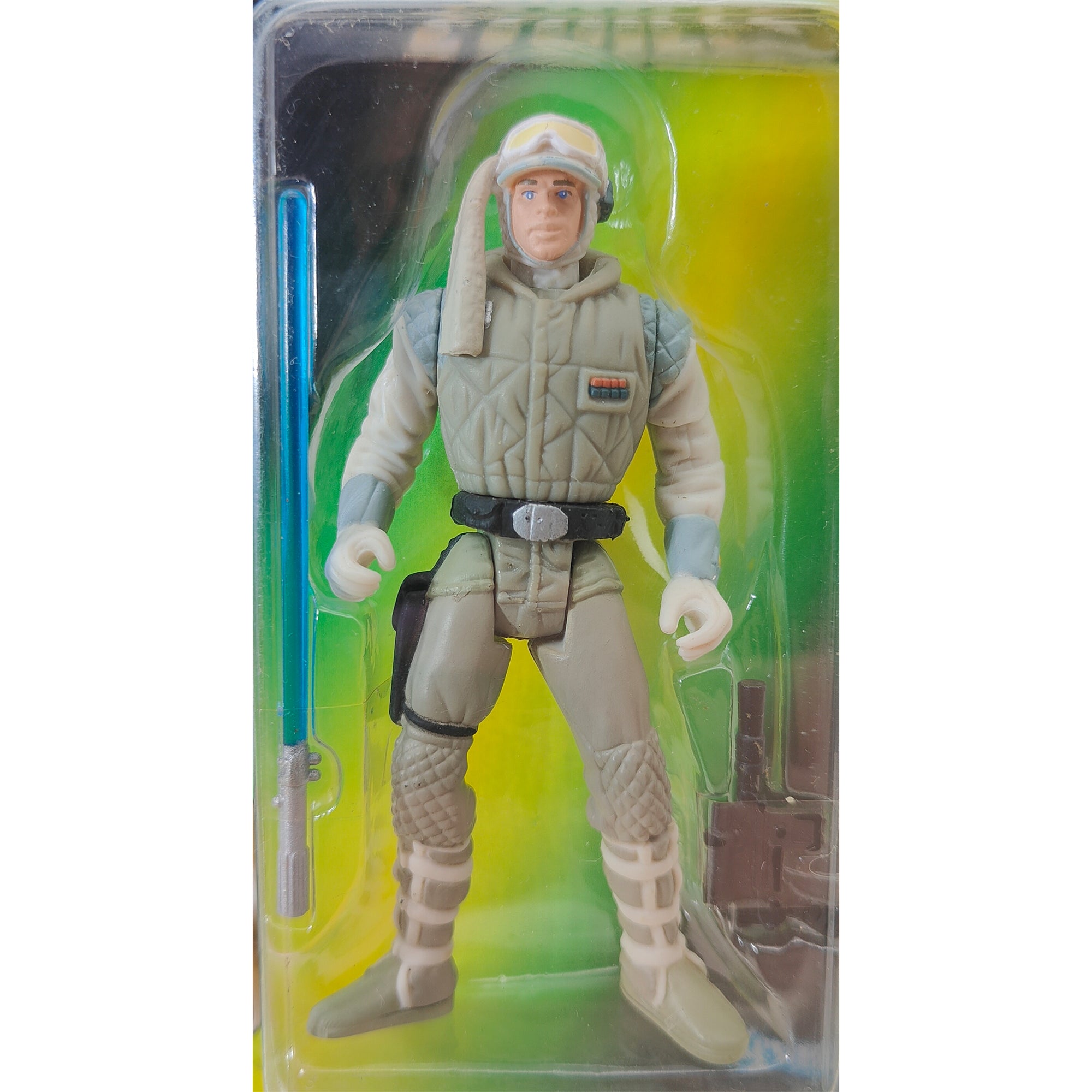 Star Wars Power of The Force Luke Skywalker Hoth 3.75 Inch Action Figure 1996 Green Tri Logo Card