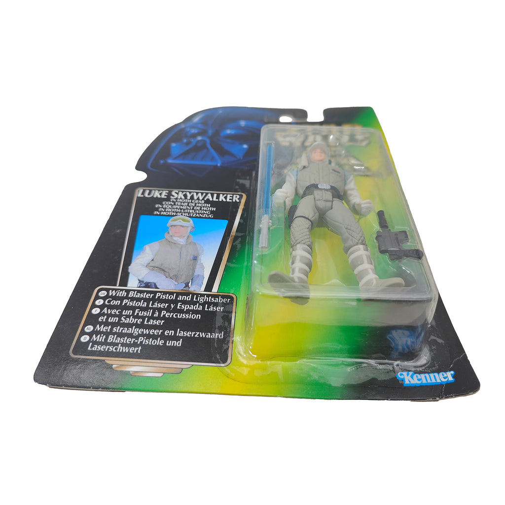 Star Wars Power of The Force Luke Skywalker Hoth 3.75 Inch Action Figure 1996 Green Tri Logo Card – Star Wars, Hasbro, 9.5 cm, 1996, pre-owned collector piece, Uncanny Collectibles Dublin Ireland
