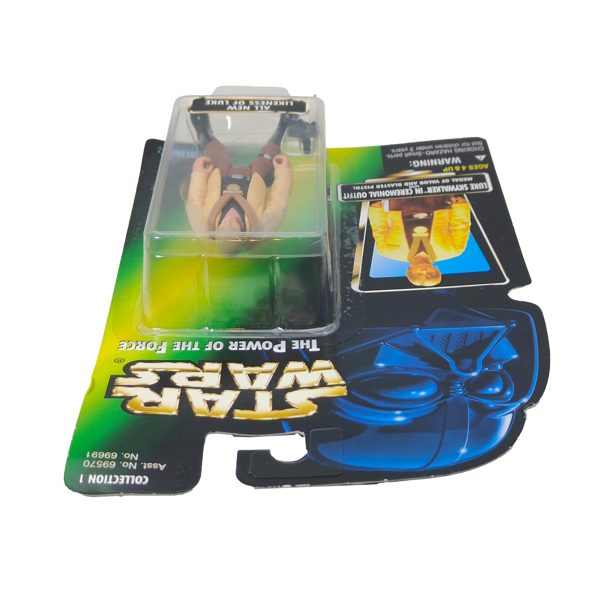 Star Wars Power of The Force Luke Skywalker In Ceremonial Outfit 3.75 Inch Action Figure 1996 Green Card – Star Wars, Hasbro, 9.5 cm, 1996, pre-owned collector piece, Uncanny Collectibles Dublin Ireland
