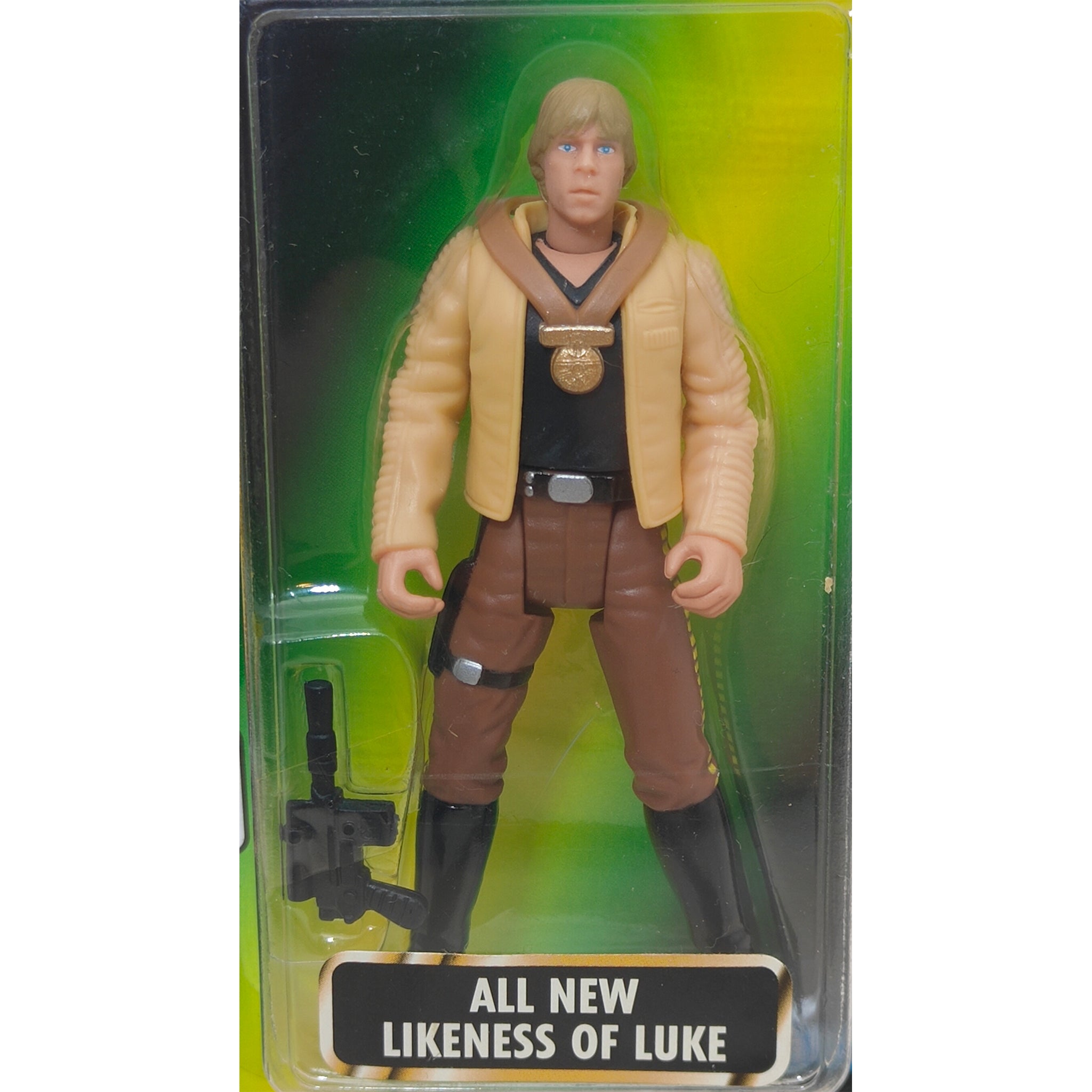 Star Wars Power of The Force Luke Skywalker In Ceremonial Outfit 3.75 Inch Action Figure 1996 Green Card – Star Wars, Hasbro, 9.5 cm, 1996, pre-owned collector piece, Uncanny Collectibles Dublin Ireland