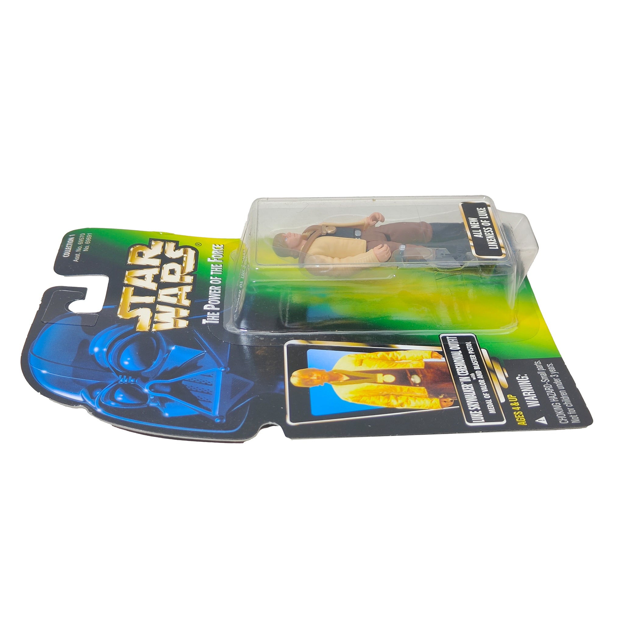 Star Wars Power of The Force Luke Skywalker In Ceremonial Outfit 3.75 Inch Action Figure 1996 Green Card – Star Wars, Hasbro, 9.5 cm, 1996, pre-owned collector piece, Uncanny Collectibles Dublin Ireland