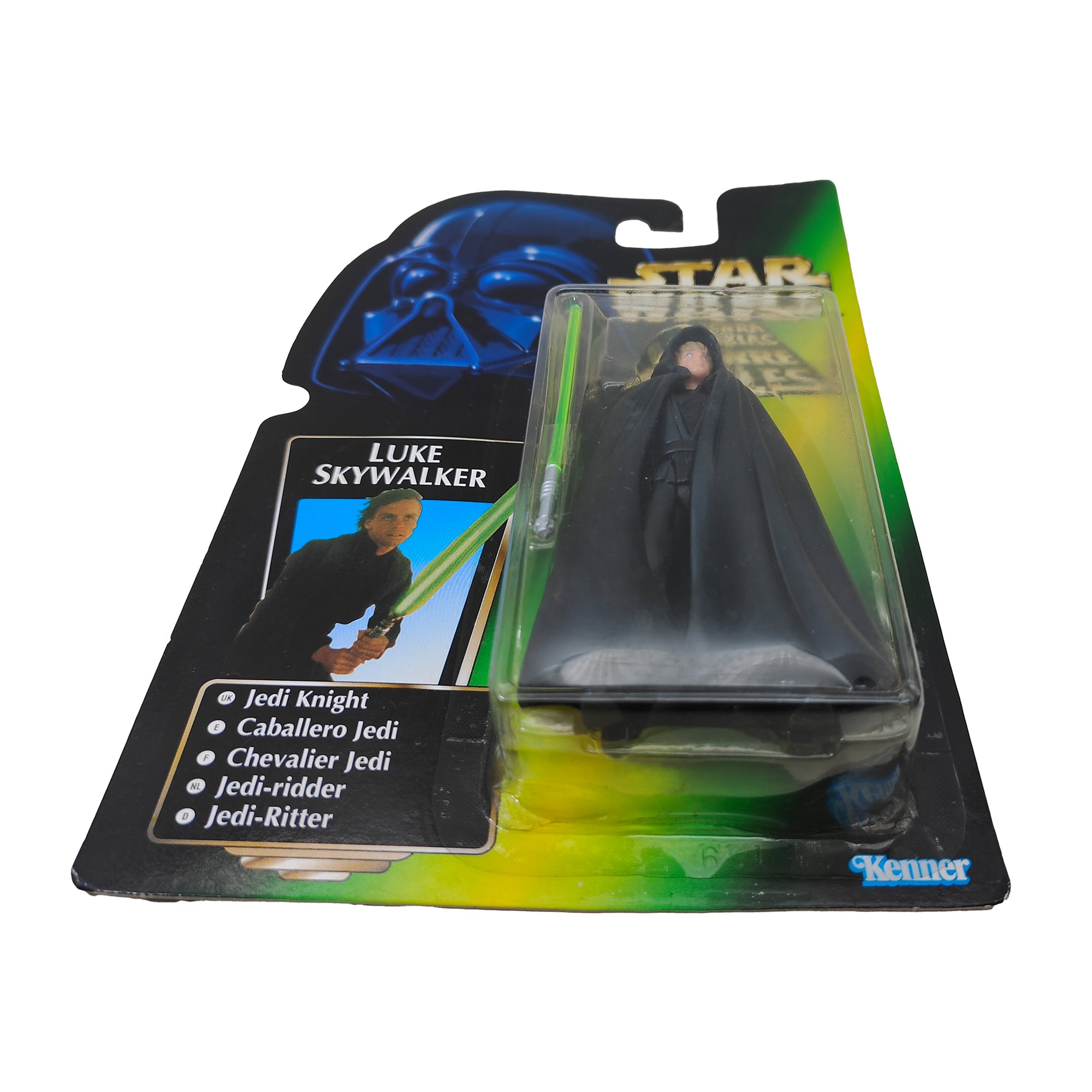 Star Wars Power of The Force Luke Skywalker Jedi Knight 3.75 Inch Action Figure 1996 Green Tri Logo Card