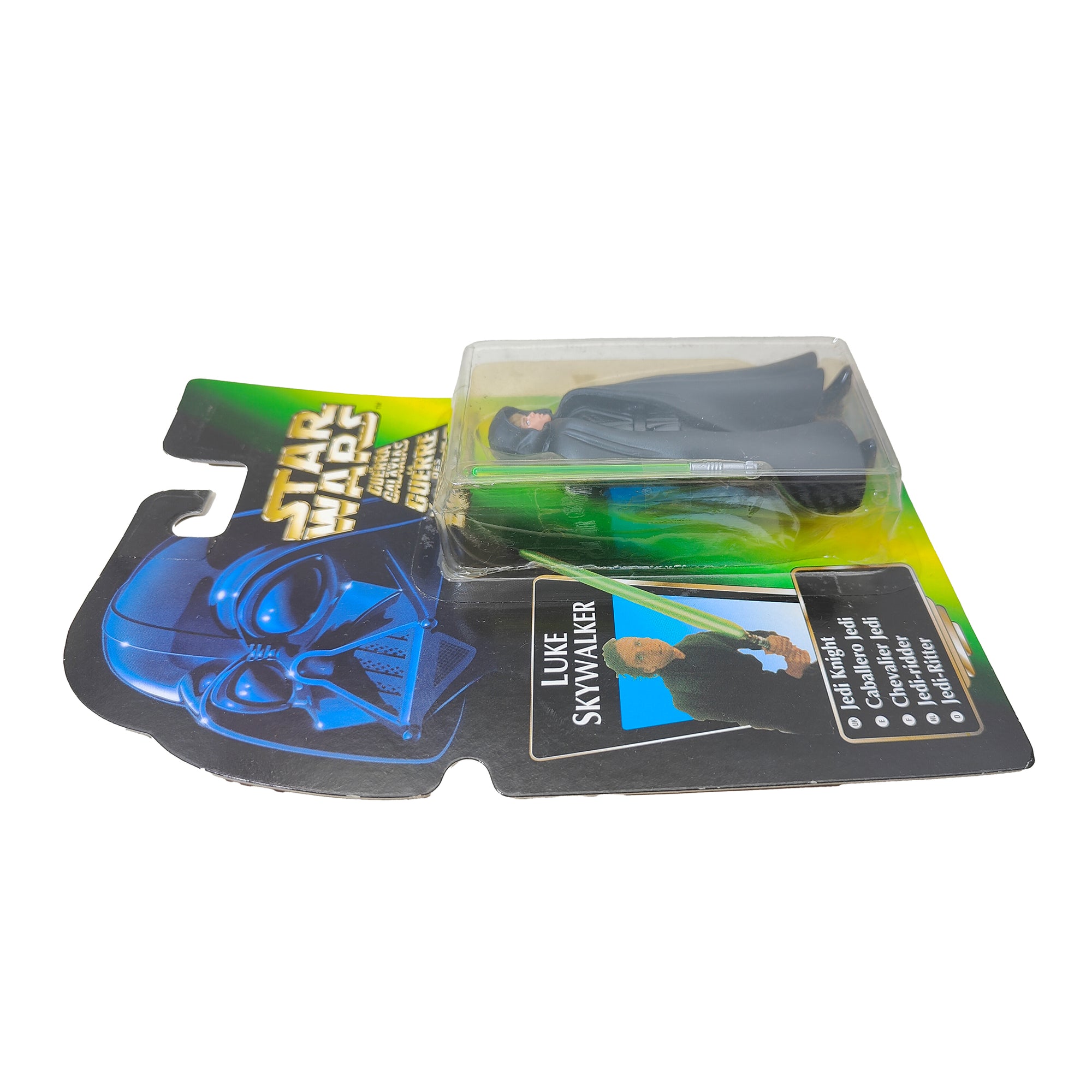 Star Wars Power of The Force Luke Skywalker Jedi Knight 3.75 Inch Action Figure 1996 Green Tri Logo Card