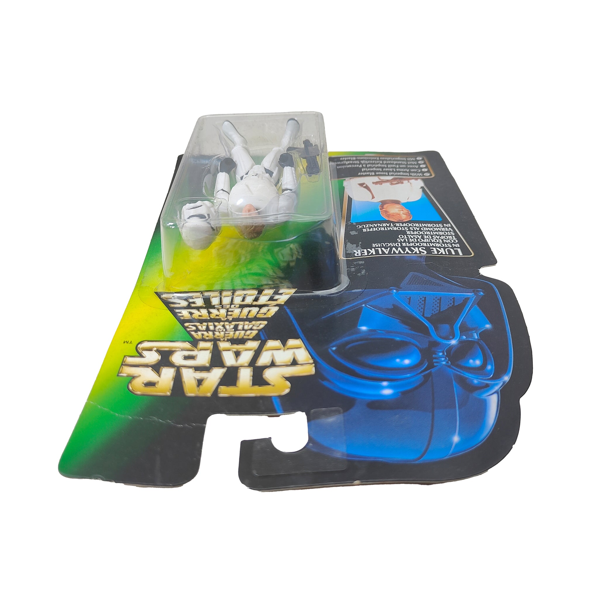 Star Wars Power of The Force Luke Skywalker Stormtrooper Disguise 3.75 Inch Action Figure 1996 Green Tri Logo Card – Star Wars, Hasbro, 9.5 cm, 1996, pre-owned collector piece, Uncanny Collectibles Dublin Ireland