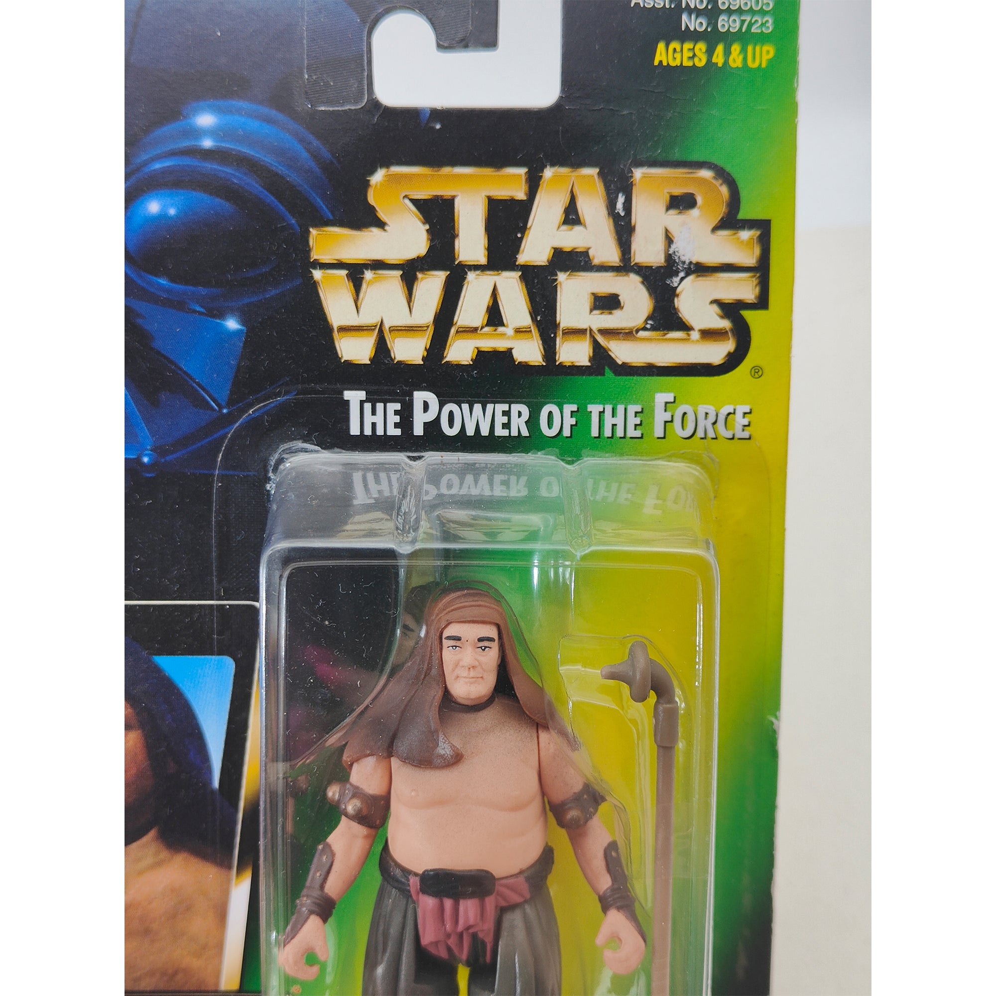 Star Wars Power of The Force Malakili Rancor Keeper 3.75 Inch Action Figure 1996 Green Card