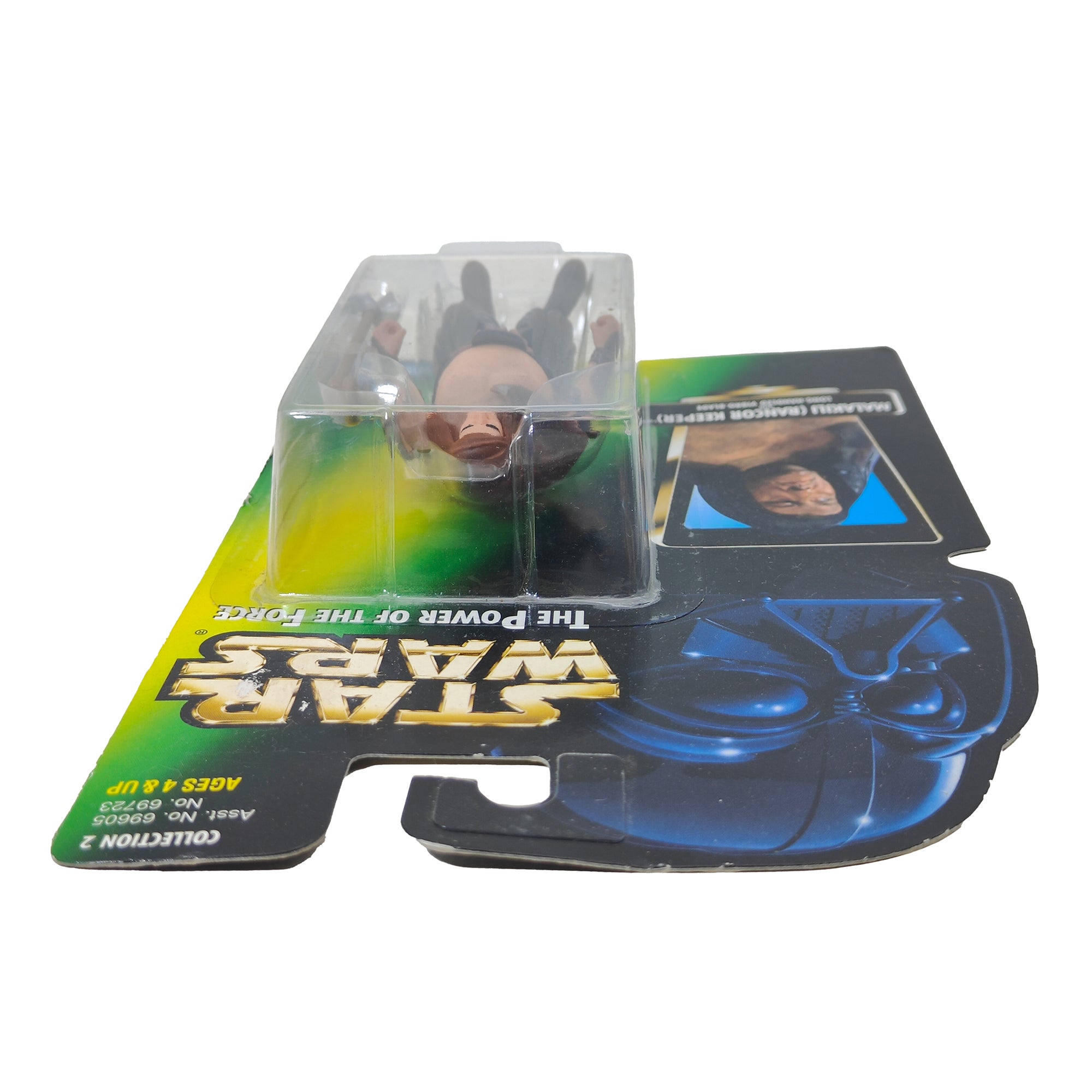 Star Wars Power of The Force Malakili Rancor Keeper 3.75 Inch Action Figure 1996 Green Card