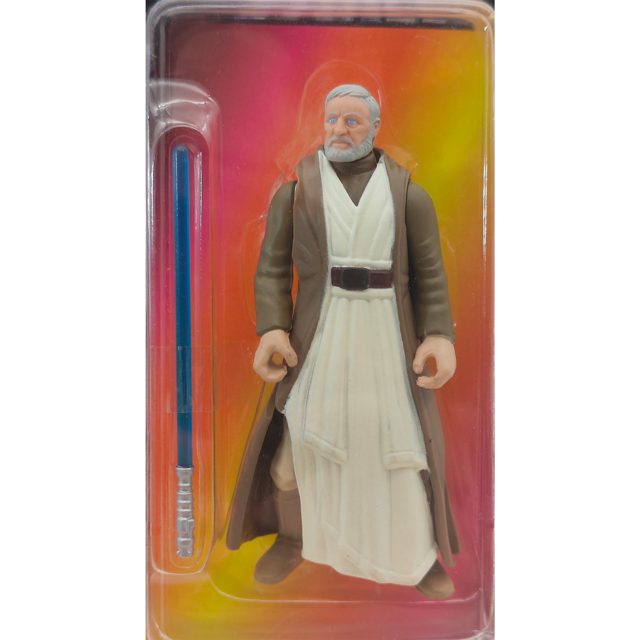 Star Wars Power of The Force Obi-Wan Kenobi 3.75 Inch Action Figure 1997 Red Euro Tri Logo Card