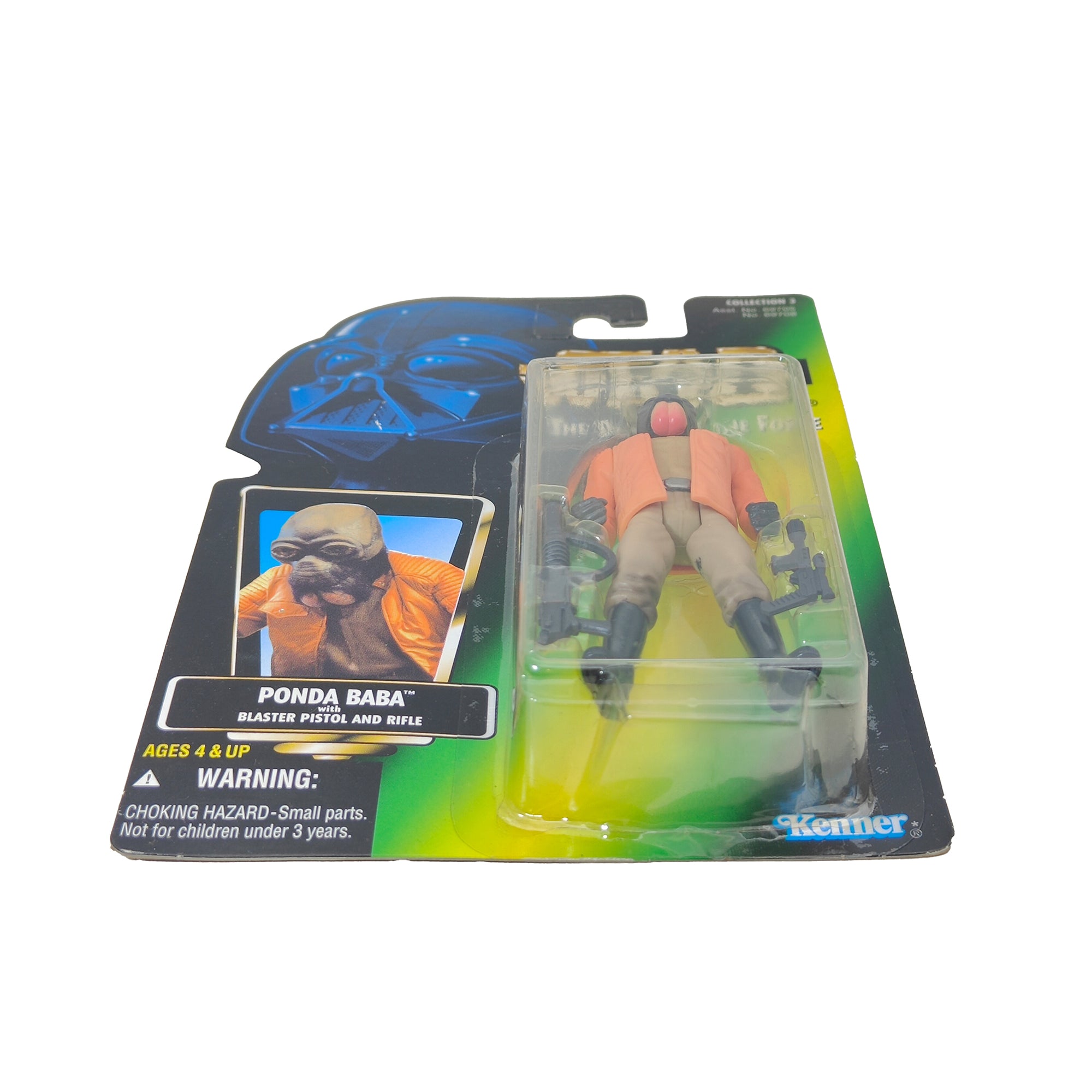 Star Wars Power of The Force Ponda Baba 3.75 Inch Action Figure 1996 Green Card