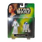 Star Wars Power Of The Force Princess Leia and R2-D2 Hasbro Action Figure 2 Pack