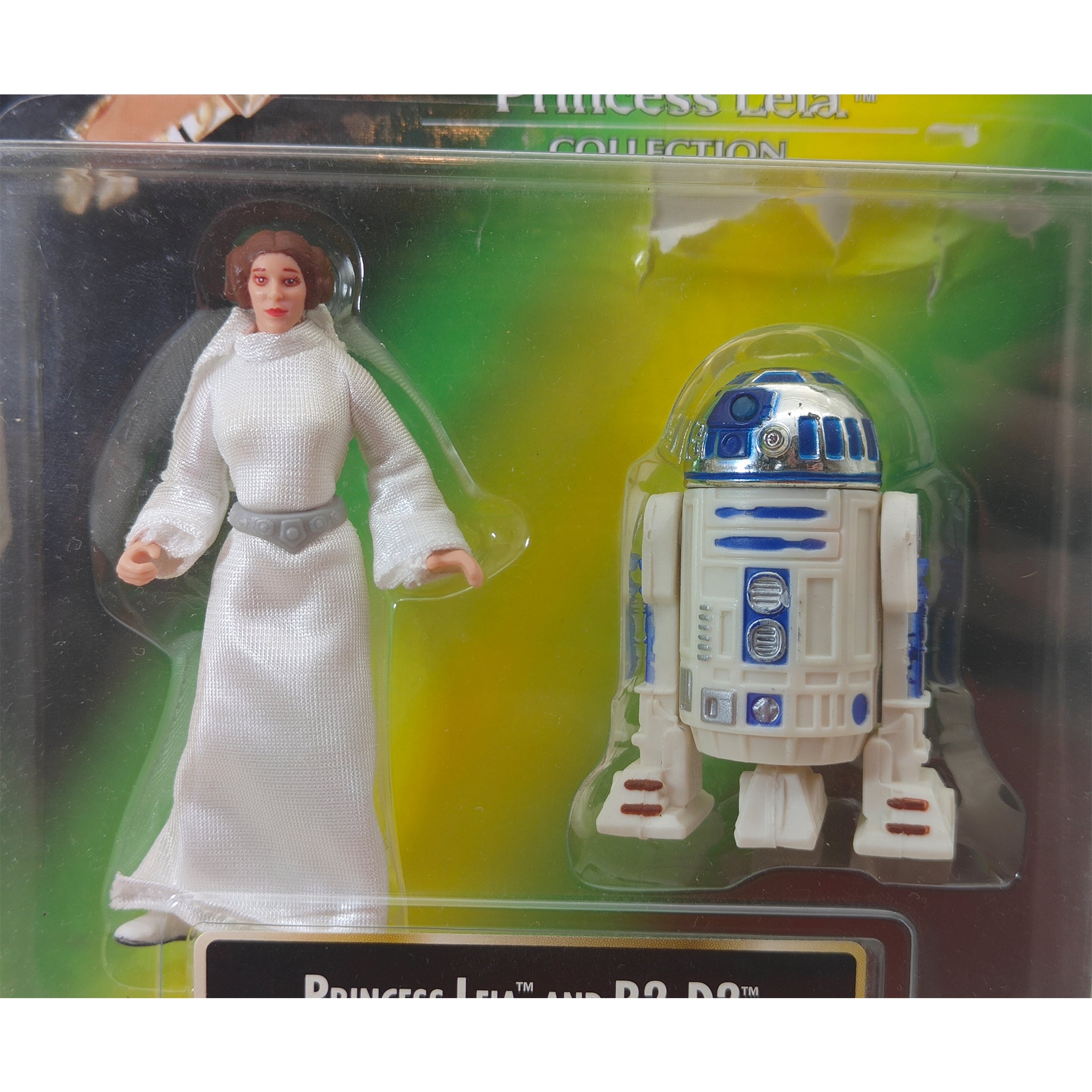 Star Wars Power Of The Force Princess Leia and R2-D2 Hasbro Action Figure 2 Pack