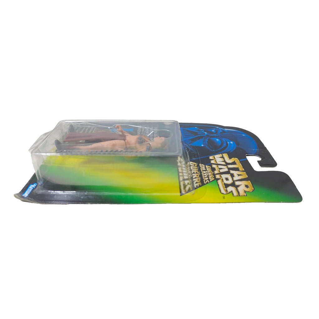 Star Wars Power of The Force Princess Leia Organa Jabbas Prisoner 3.75 Inch Action Figure 1996 Green Tri Logo Card – Star Wars, Hasbro, 9.5 cm, 1996, pre-owned collector piece, Uncanny Collectibles Dublin Ireland
