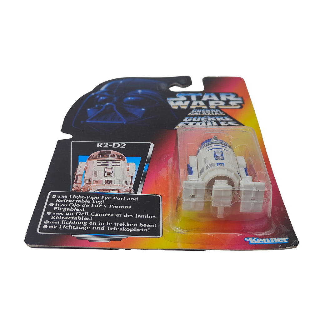 Star Wars Power of The Force R2-D2 3.75 Inch Action Figure 1995 Red Euro Tri Logo Card