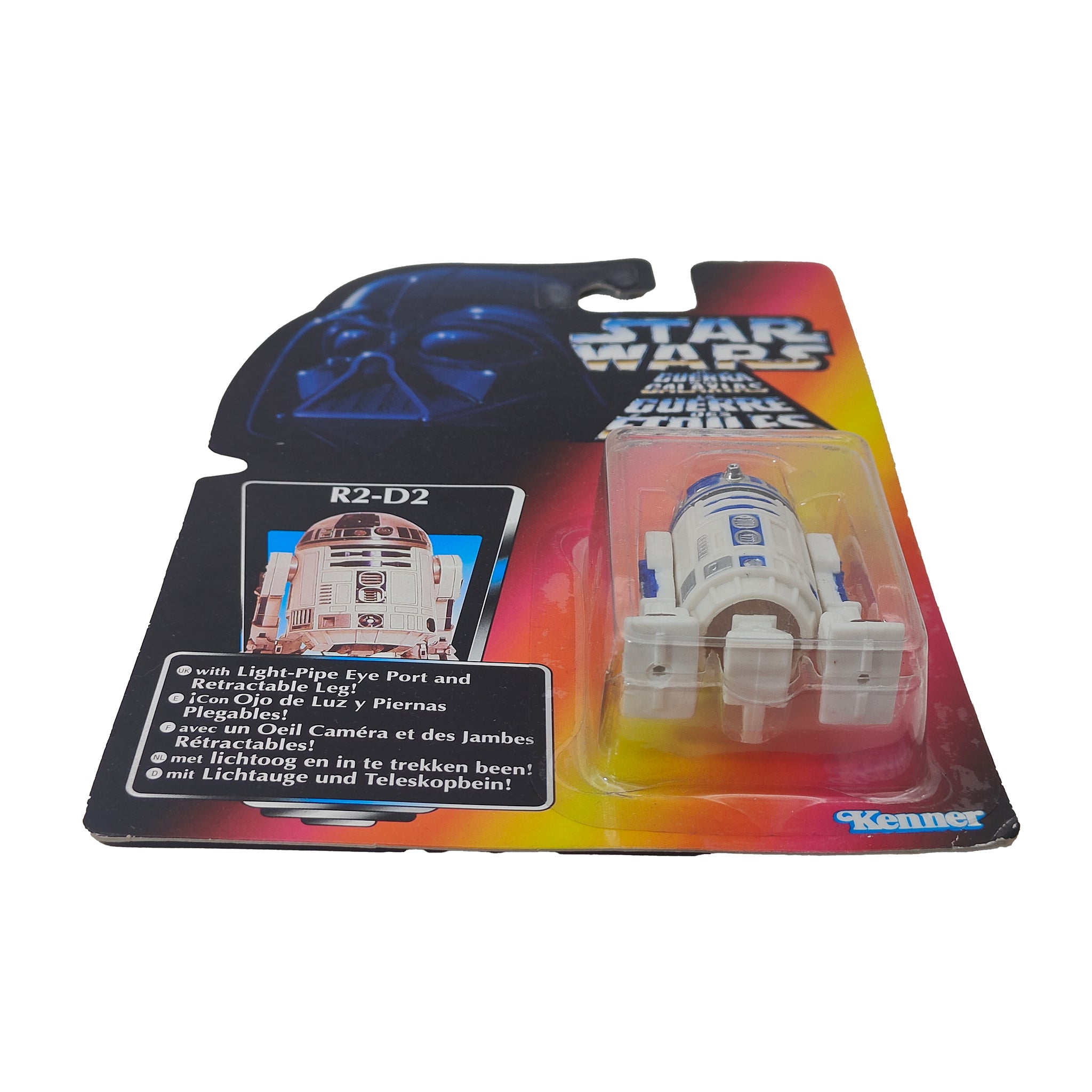 Star Wars Power of The Force R2-D2 3.75 Inch Action Figure 1995 Red Euro Tri Logo Card