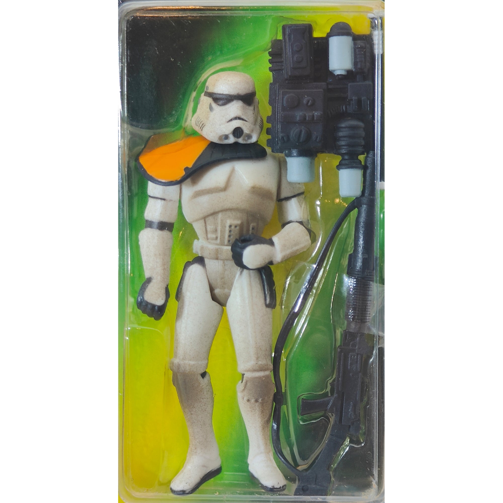 Star Wars Power of The Force Sandtrooper 3.75 Inch Action Figure 1996 Green Tri Logo Card