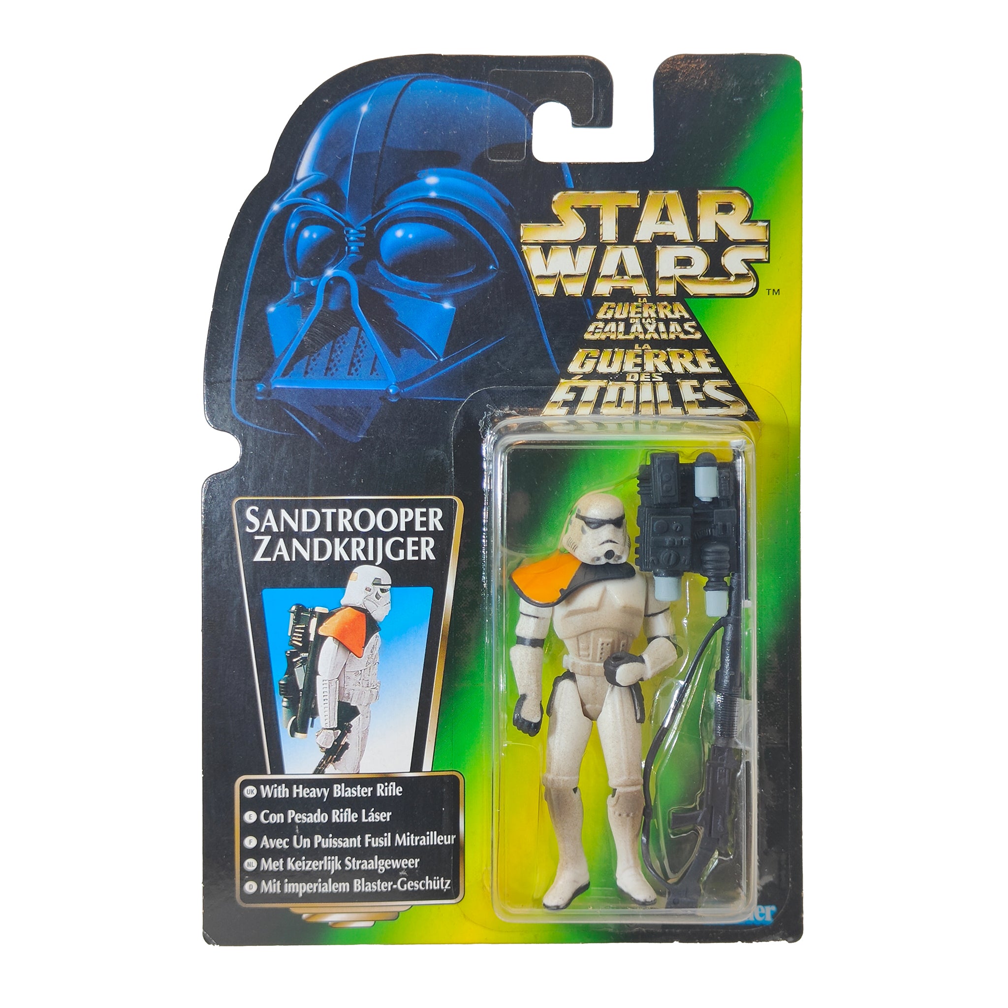 Star Wars Power of The Force Sandtrooper 3.75 Inch Action Figure 1996 Green Tri Logo Card – Star Wars, Hasbro, 9.5 cm, 1996, pre-owned collector piece, Uncanny Collectibles Dublin Ireland