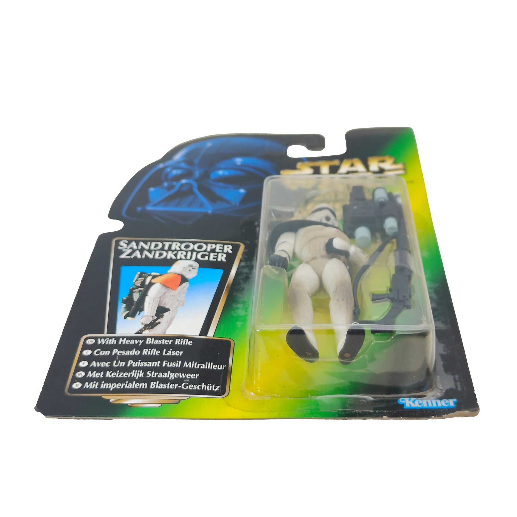 Star Wars Power of The Force Sandtrooper 3.75 Inch Action Figure 1996 Green Tri Logo Card
