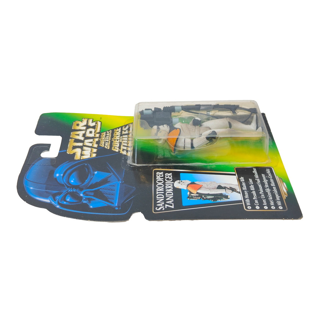 Star Wars Power of The Force Sandtrooper 3.75 Inch Action Figure 1996 Green Tri Logo Card – Star Wars, Hasbro, 9.5 cm, 1996, pre-owned collector piece, Uncanny Collectibles Dublin Ireland