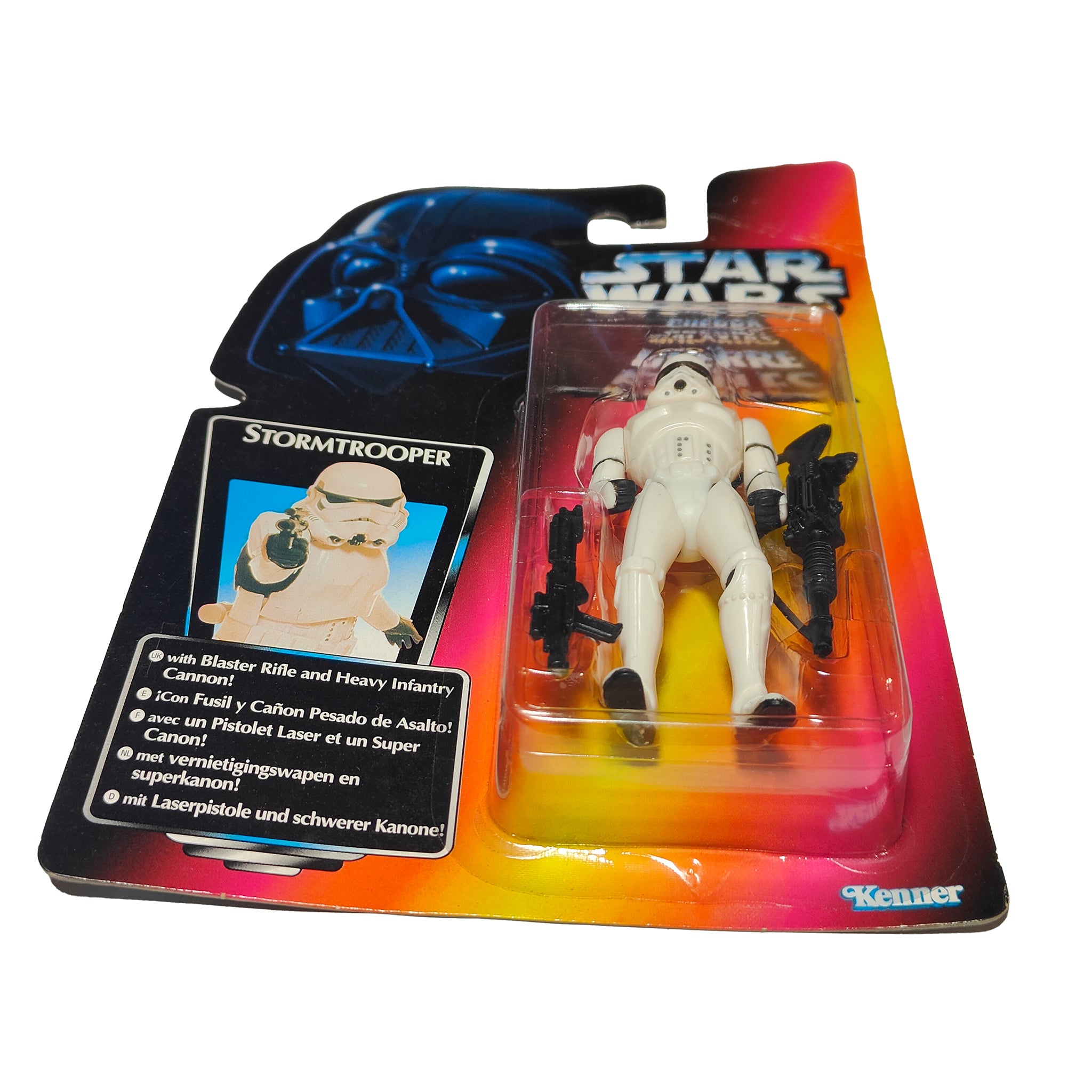 Star Wars Power of The Force Stormtrooper 3.75 Inch Action Figure 1995 Red Euro Tri Logo Card – Star Wars, Hasbro, 9.5 cm, 1995, pre-owned collector piece, Uncanny Collectibles Dublin Ireland