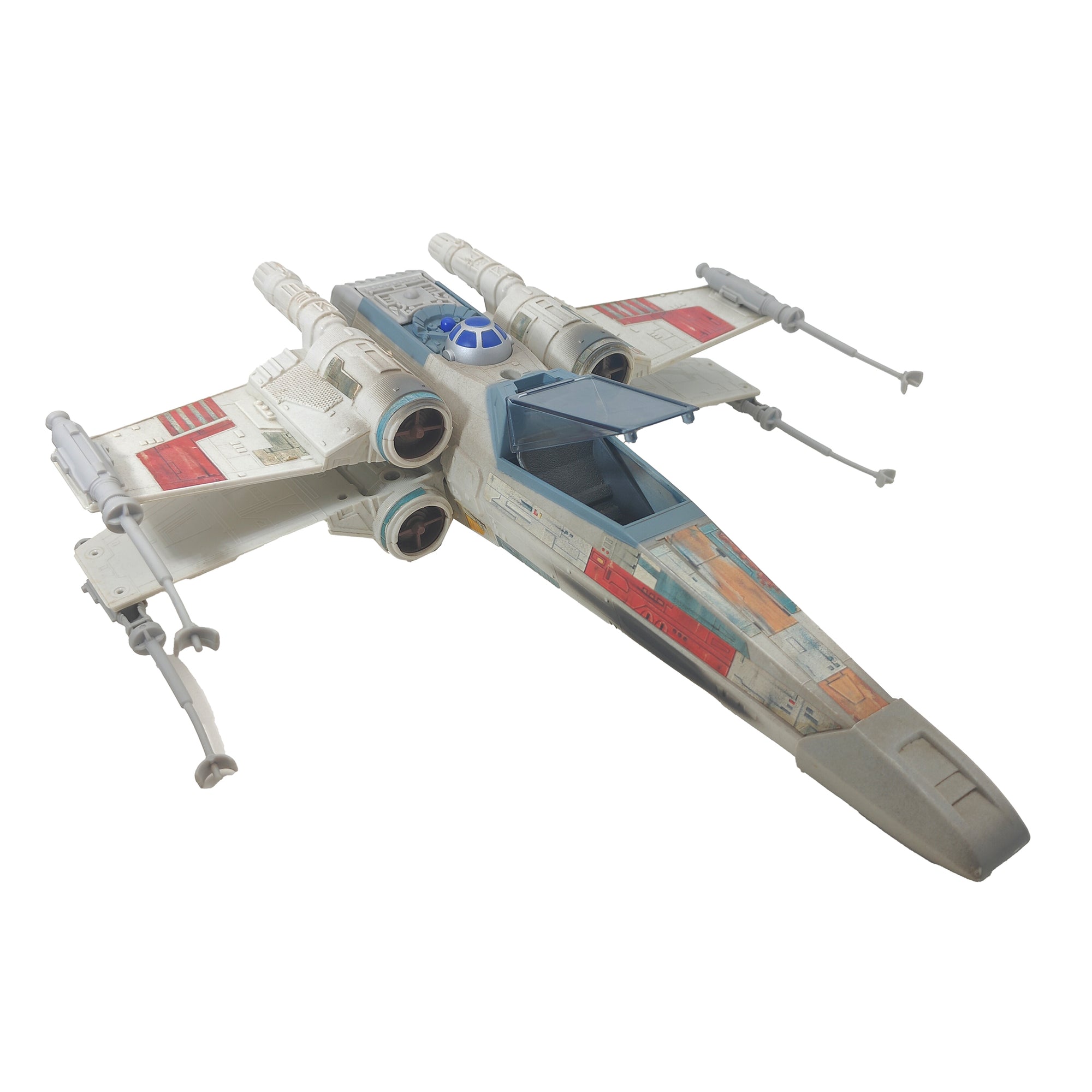 Star Wars Power of the Force Luke Skywalker X-Wing Pilot And Electronic X-Wing Fighter 3.75 Inch Action Figure 1995 Red Euro Tri Logo