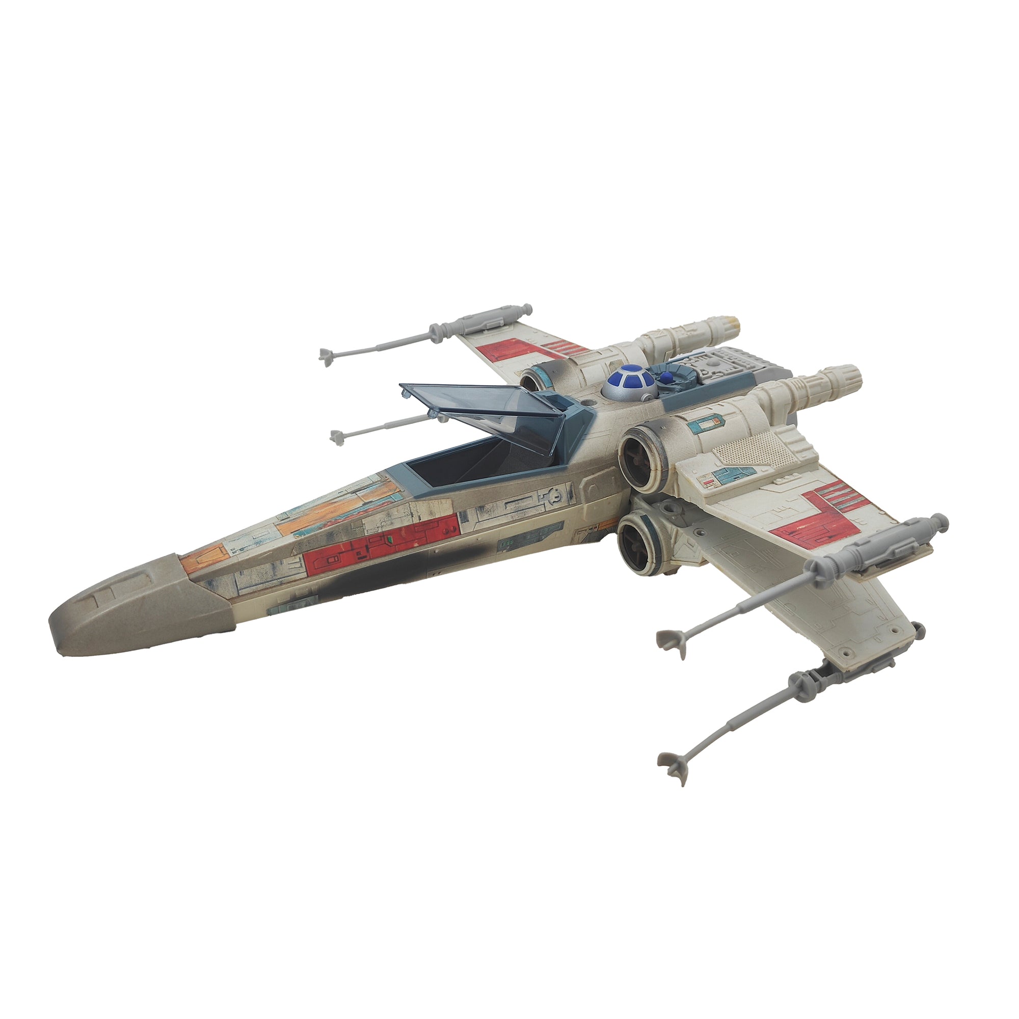 Star Wars Power of the Force Luke Skywalker X-Wing Pilot And Electronic X-Wing Fighter 3.75 Inch Action Figure 1995 Red Euro Tri Logo