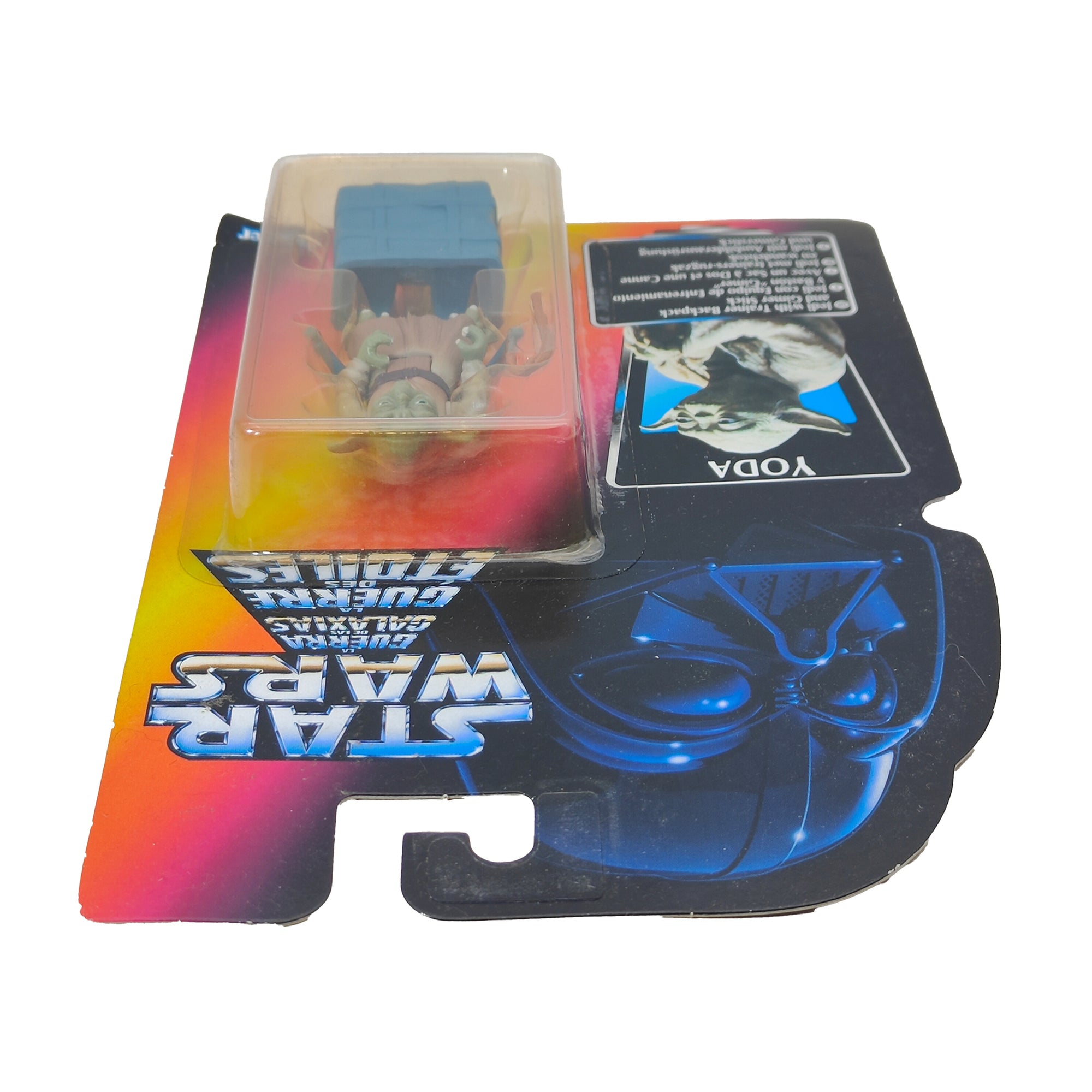 Star Wars Power of The Force Yoda 3.75 Inch Action Figure 1995 Red Euro Tri Logo Card